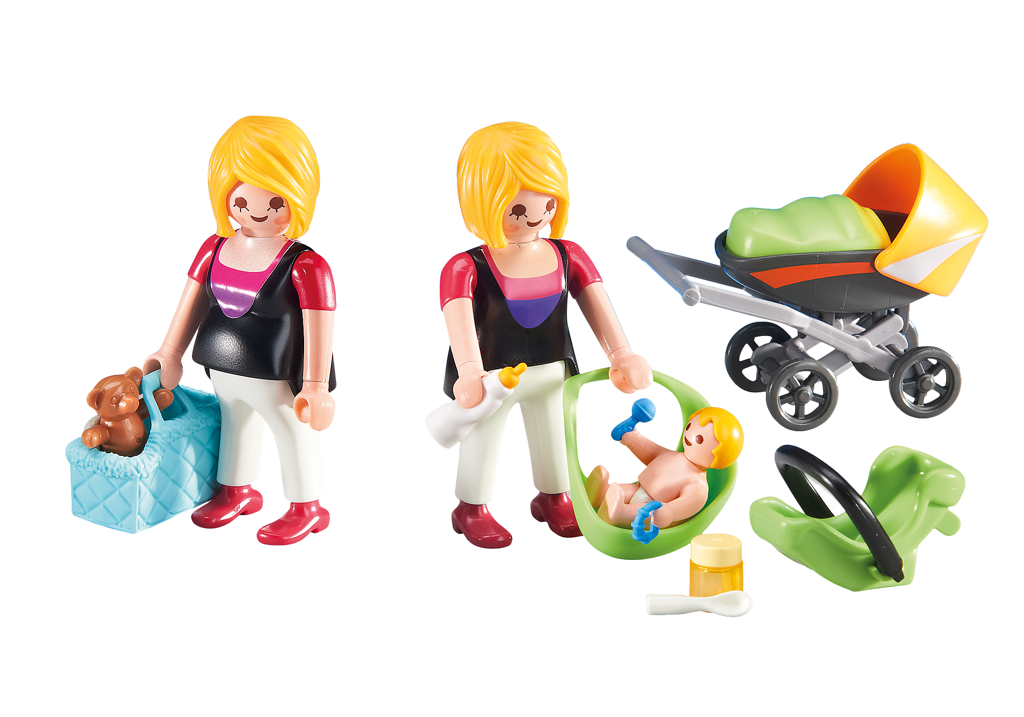 Femme Enceinte Avec Maman Et Bebe 6447 Playmobil