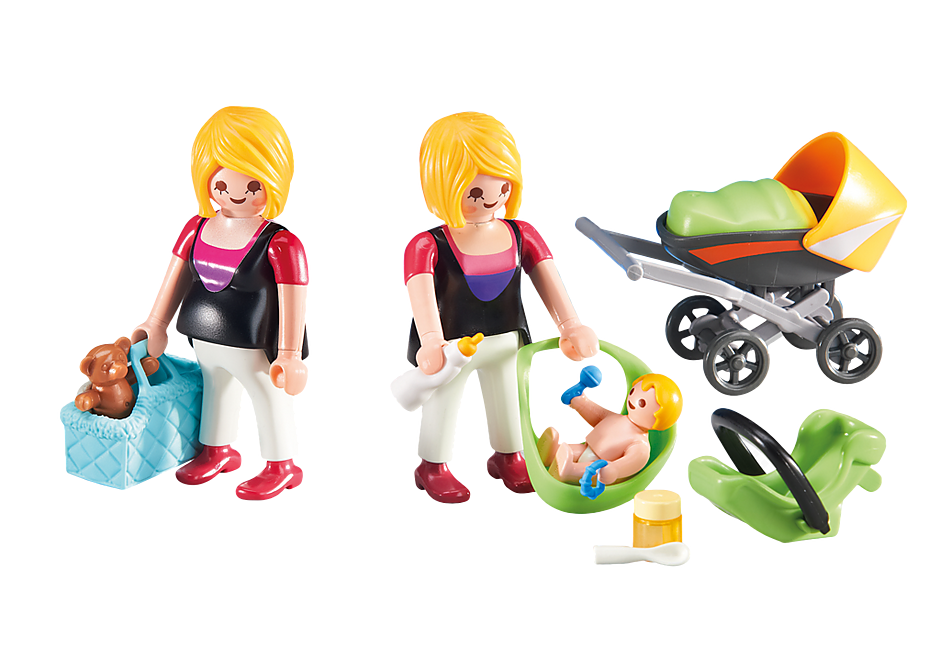 Pregnant Woman and Mother with Baby - 6447 | PLAYMOBIL®