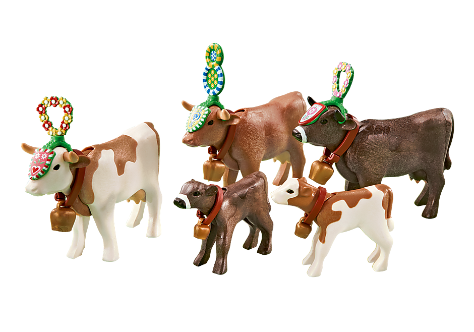 6535 Traditioneel versierde koeien  detail image 1