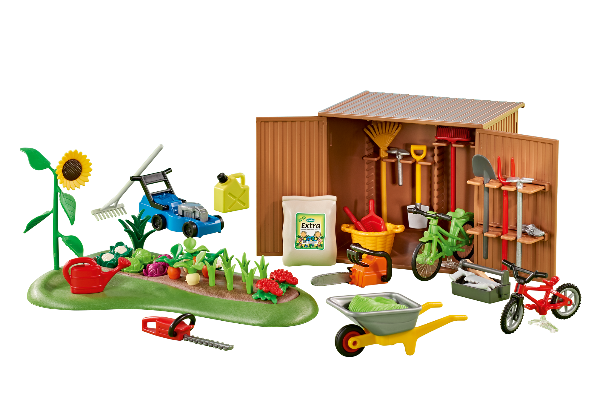 6558 Cabane &agrave; outils avec petit potager