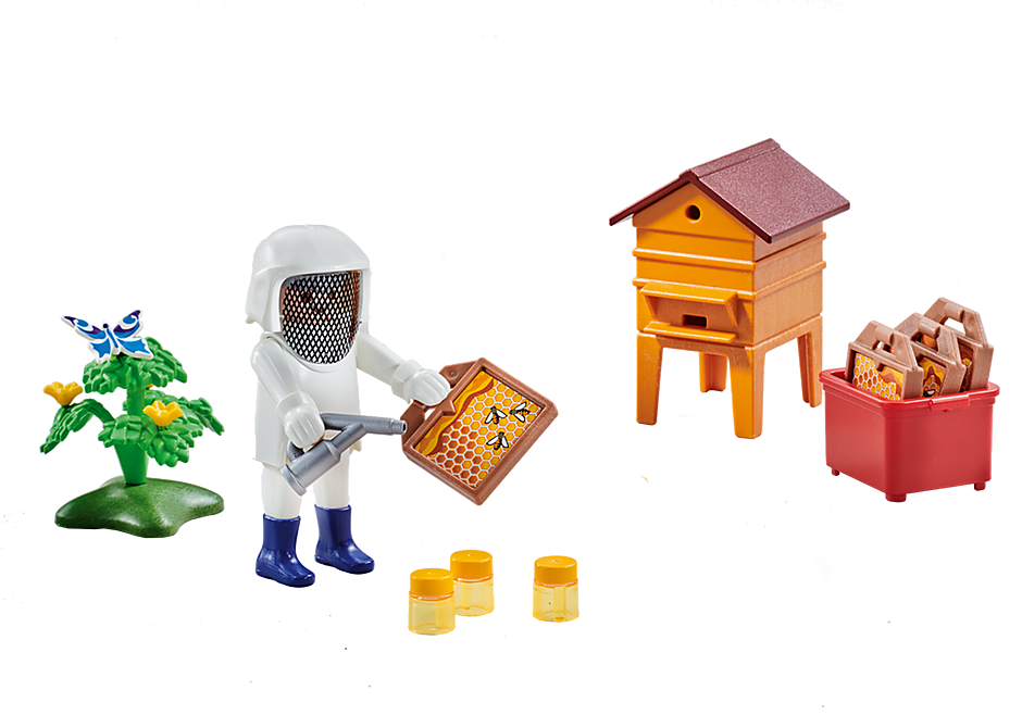 6573 Méhész méhkaptárral detail image 1