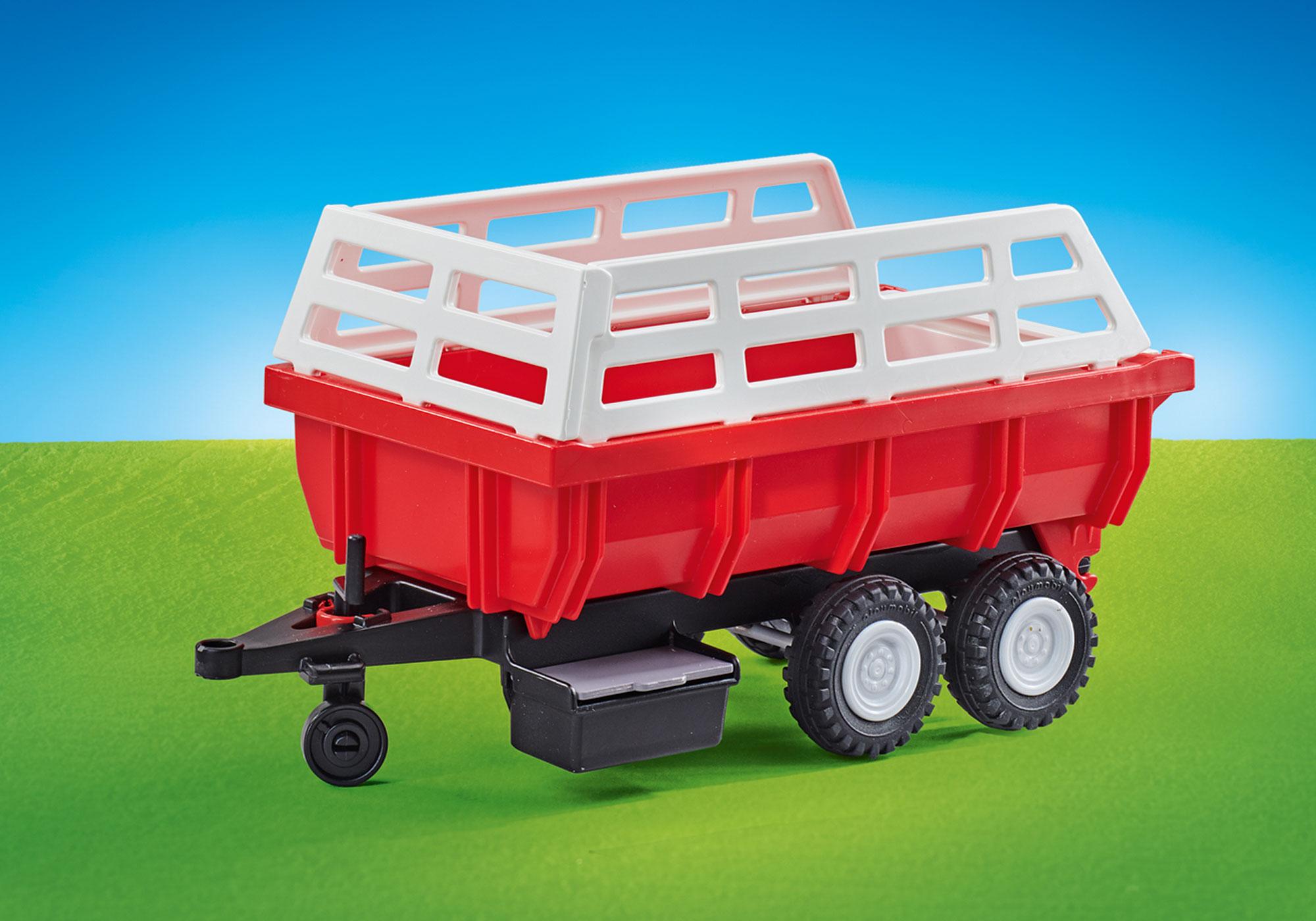 playmobil tractor con remolque