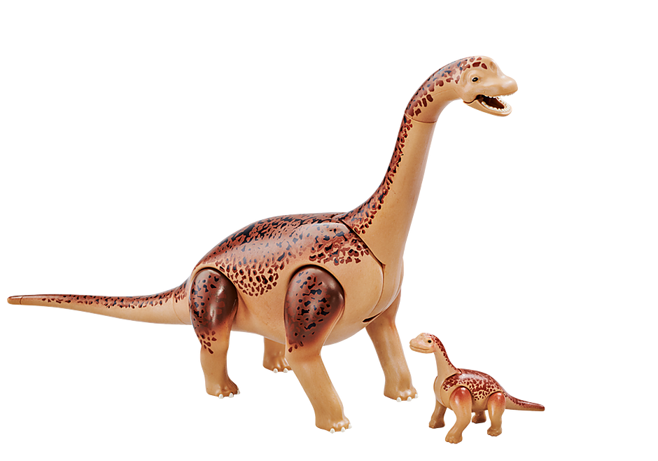6595 Brachiosaurus with baby detail image 1