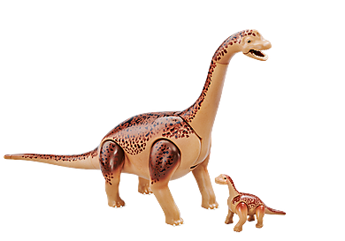 6595 Brachiosaurus with baby
