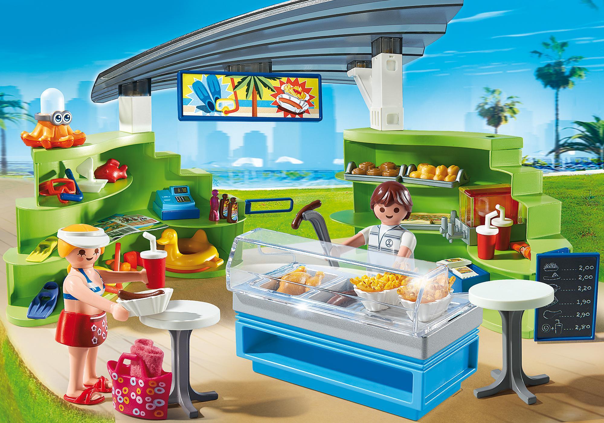 playmobil snack food stand