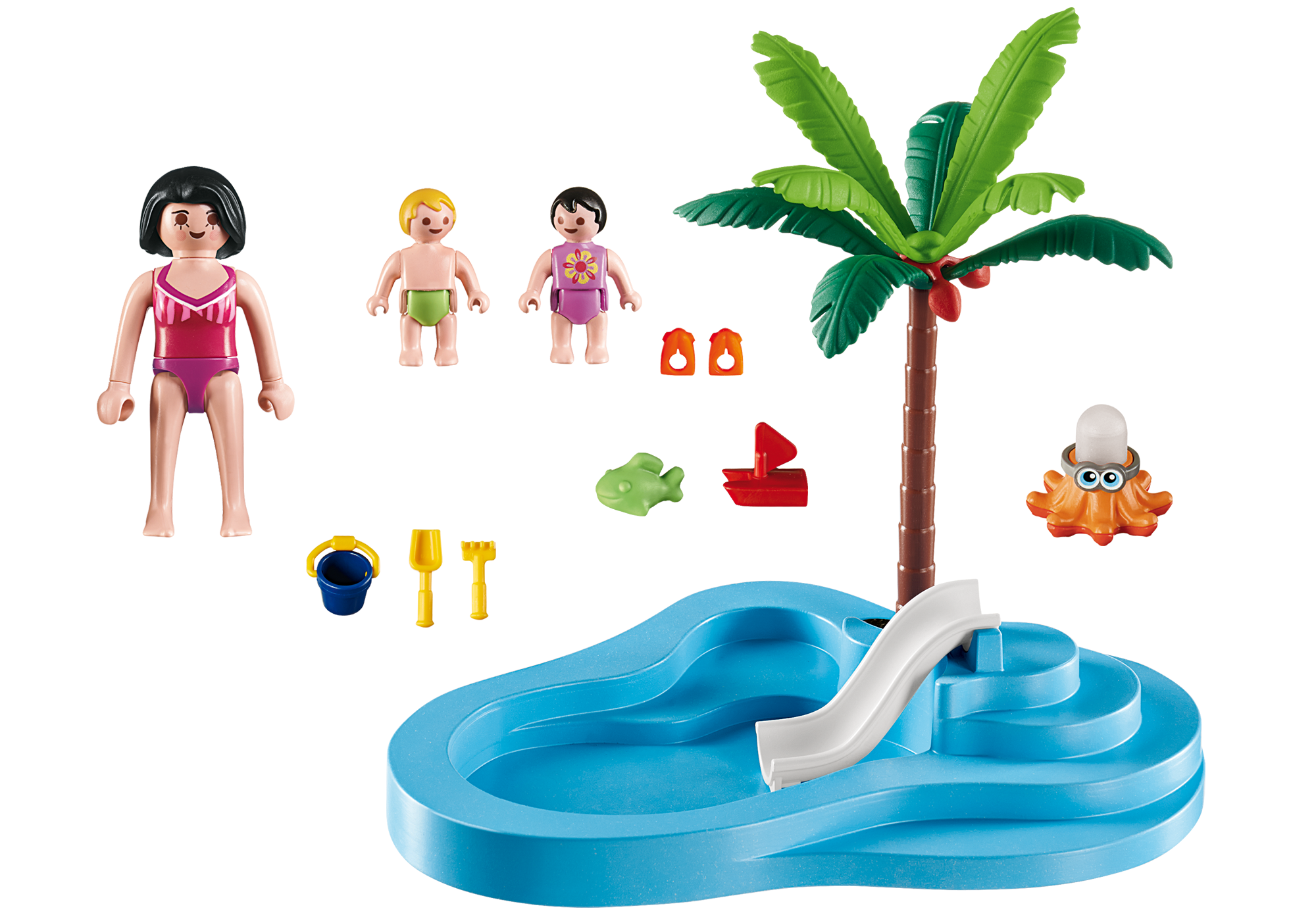 playmobil 6673 summer fun baby pool with slide