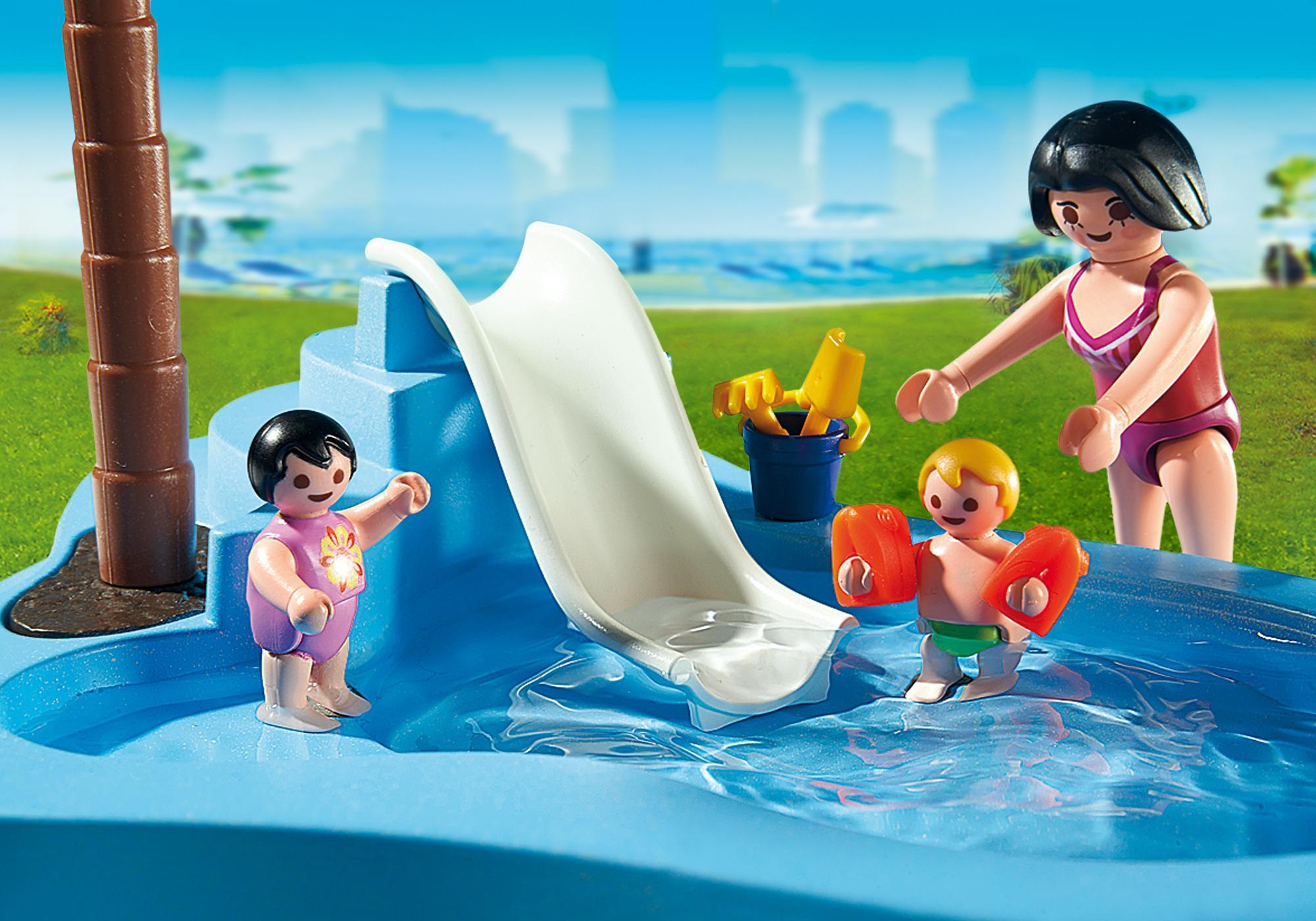 playmobil baby pool with slide