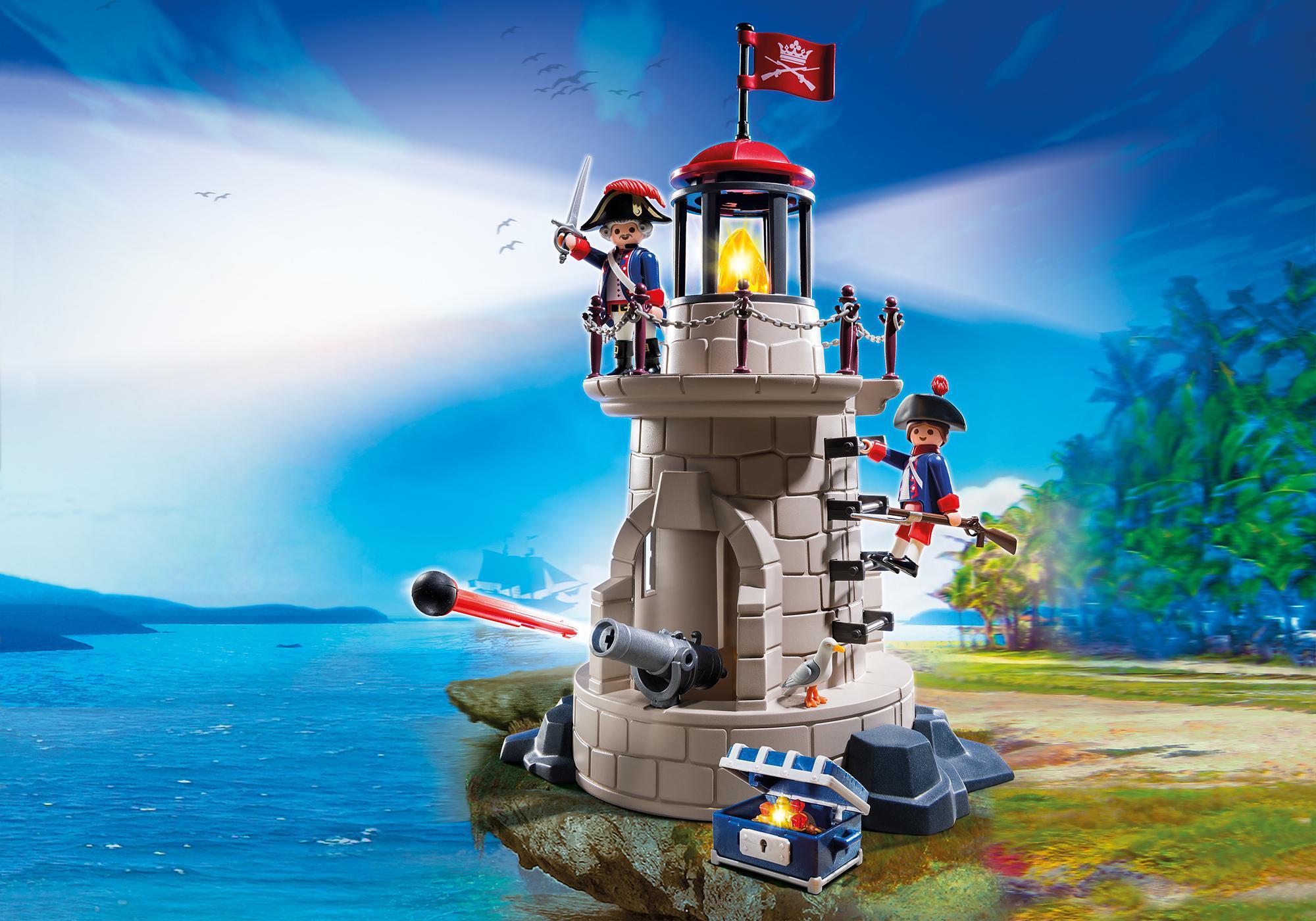 playmobil faro con soldados