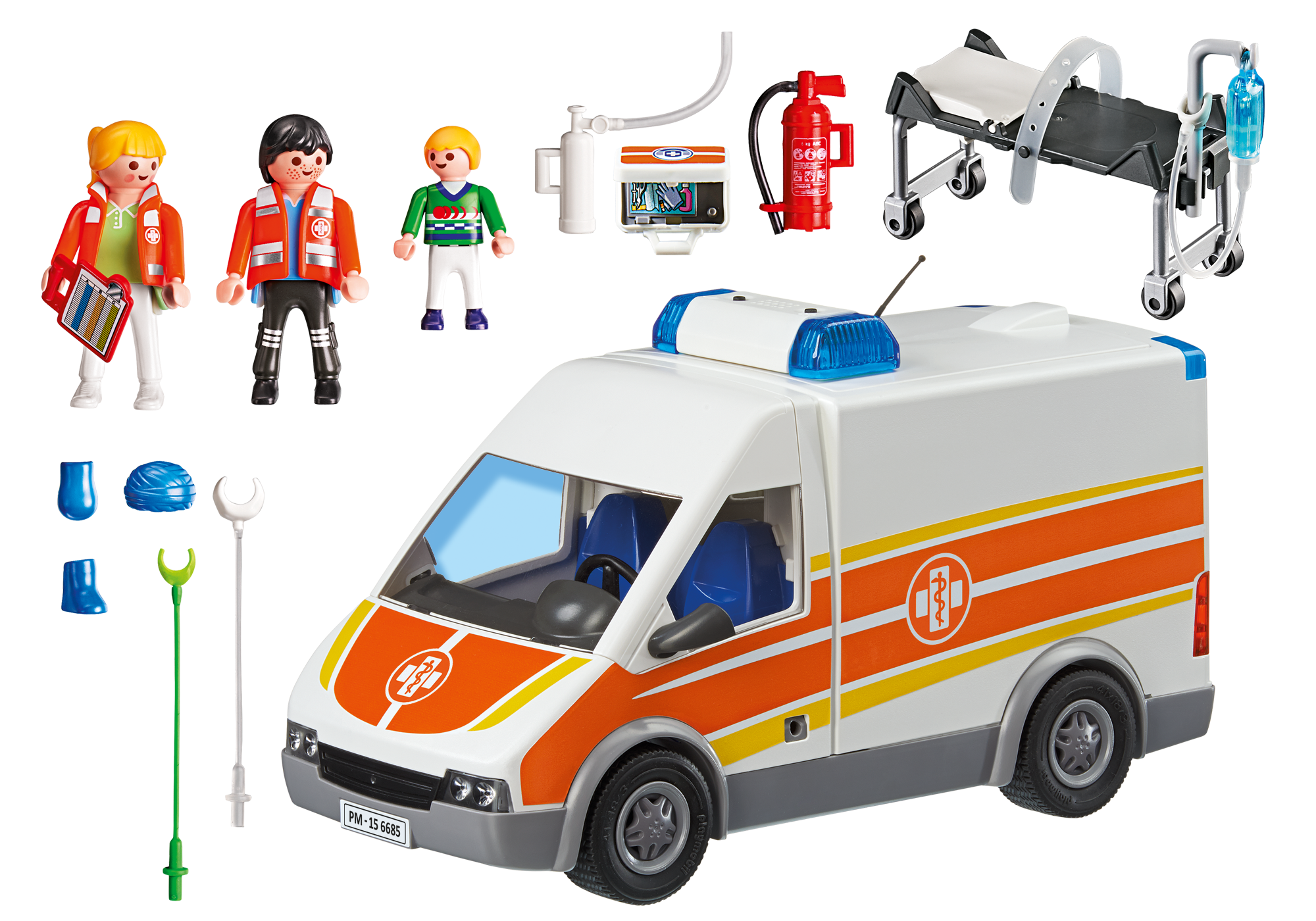 Ambulance Avec Gyrophare Et Sirène - 6685 - PLAYMOBIL® France