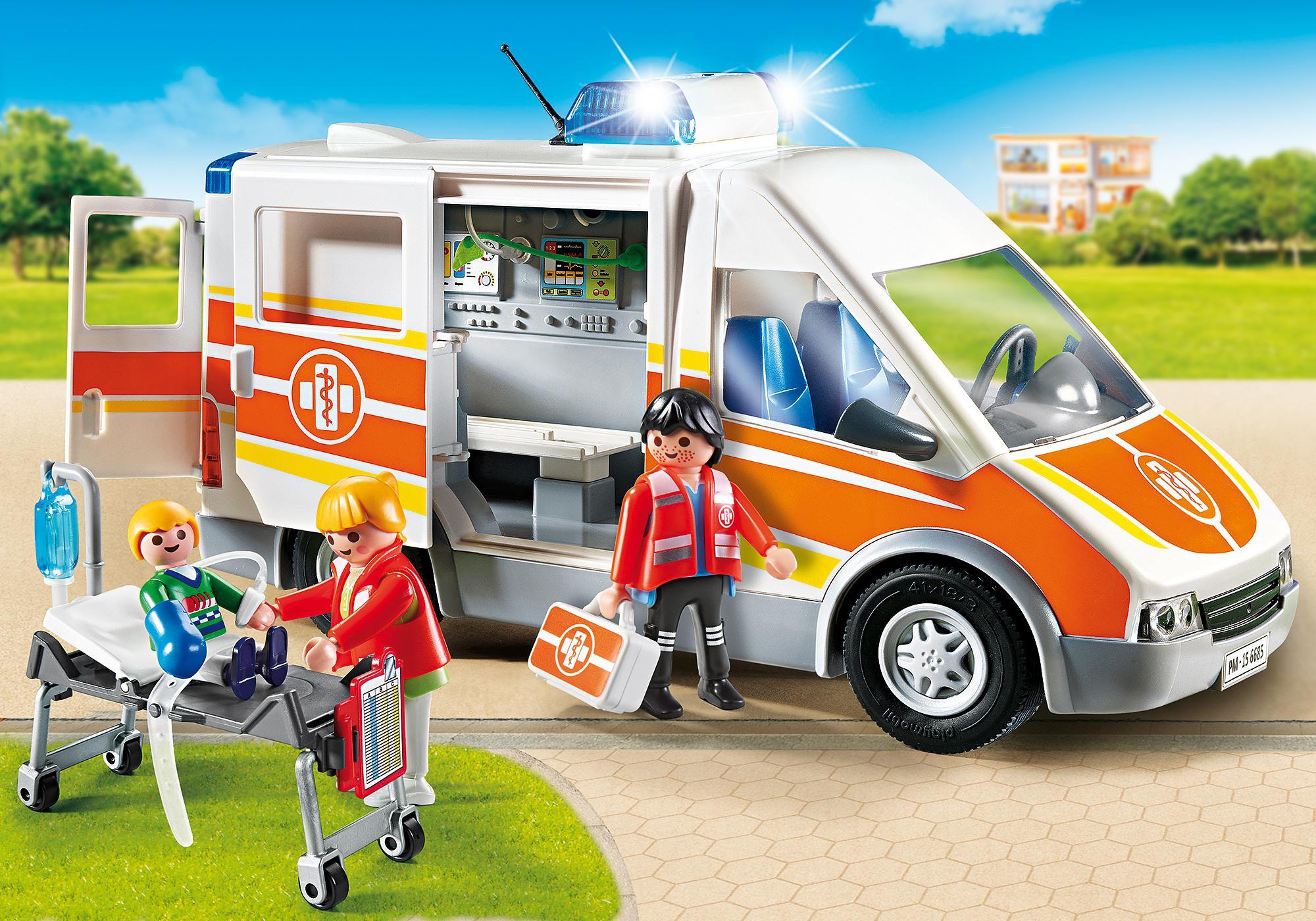 playmobil ambulance with lights and sound