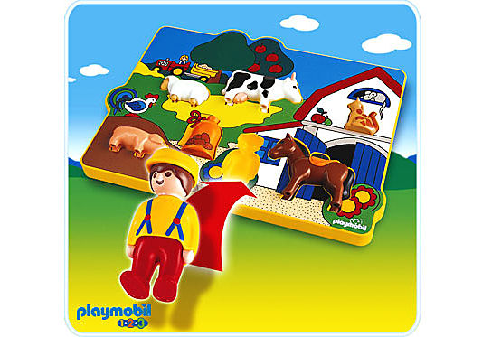 6746-A Spielpuzzle Bauernhof detail image 1