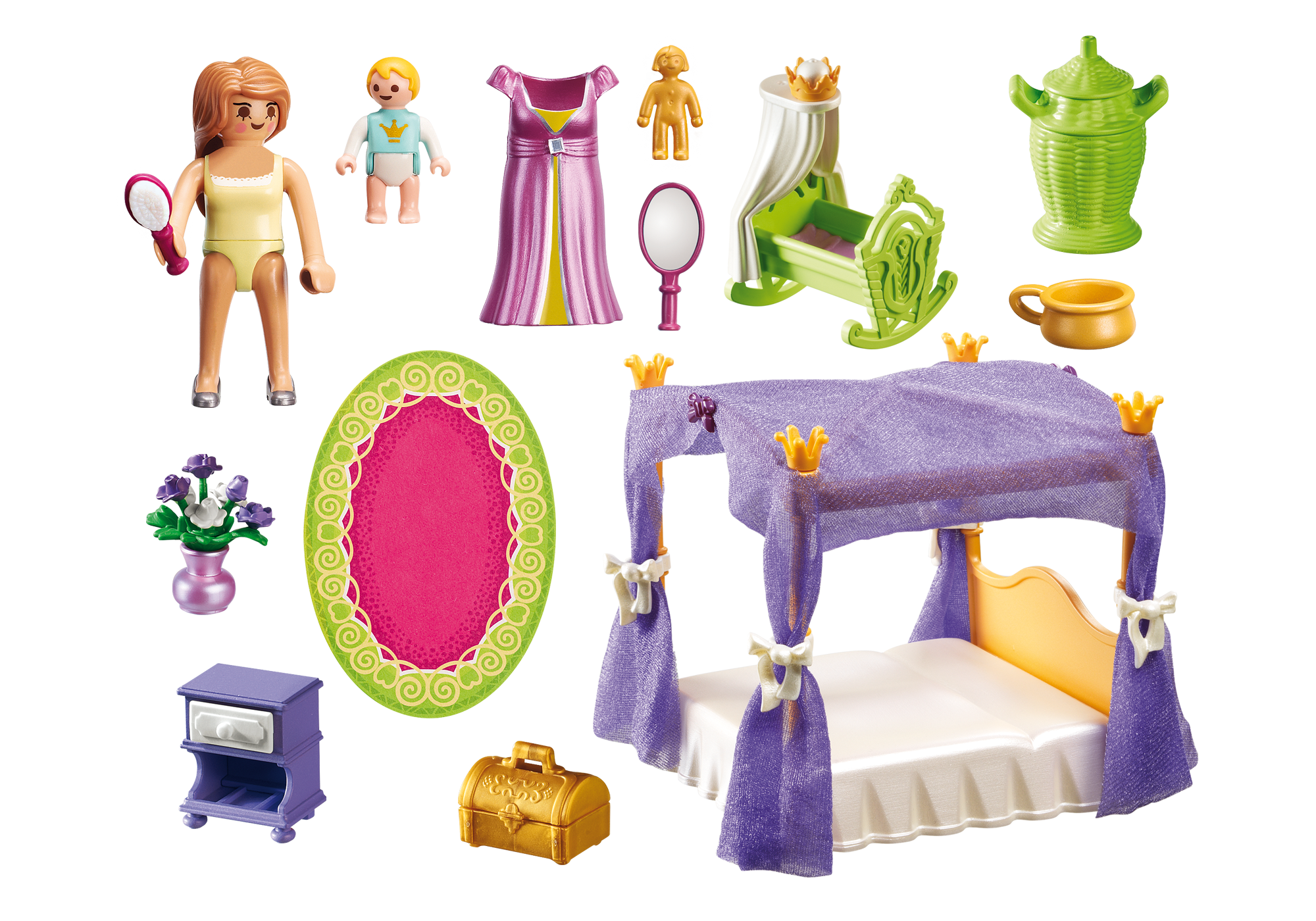 Princess Chamber with Cradle - 6851 