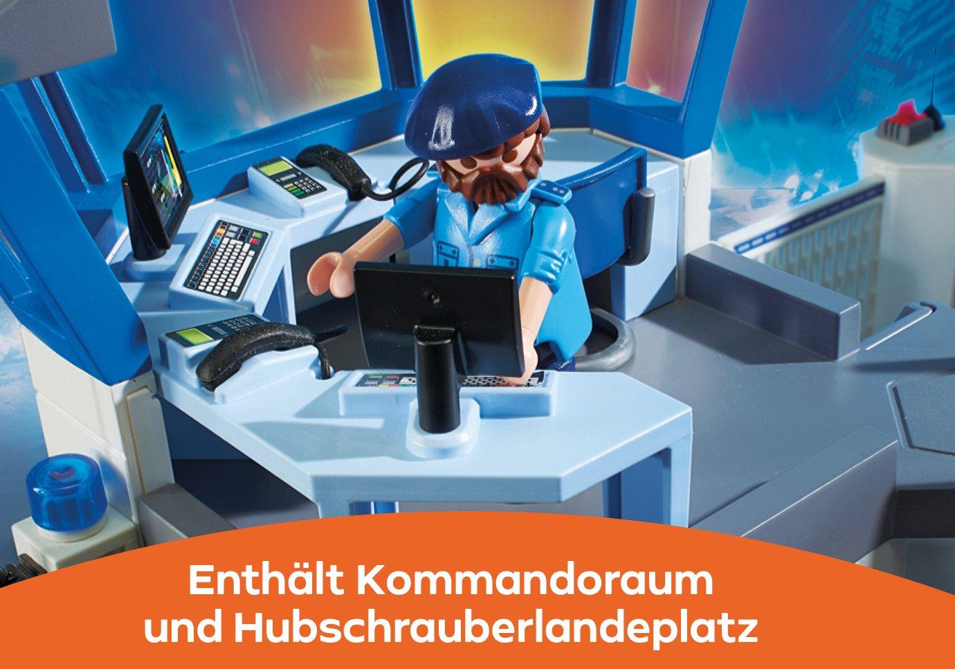 Polizei-Kommandozentrale mit Gefängnis - 6872 - PLAYMOBIL® Deutschland