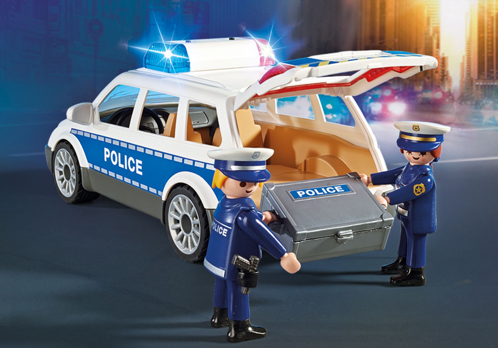 ♥Playmobil♥ Ersatzteil Kennzeichen aus 3903 Polizei Streife Fahrzeug 