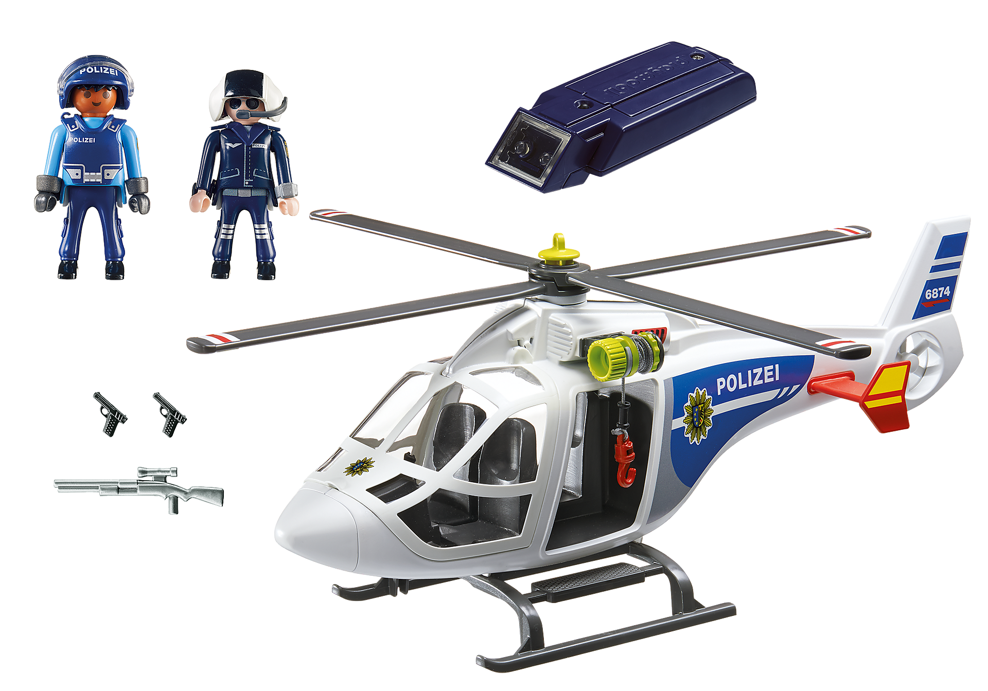 6874 Police Helicopter with LED Searchlight zoom image4