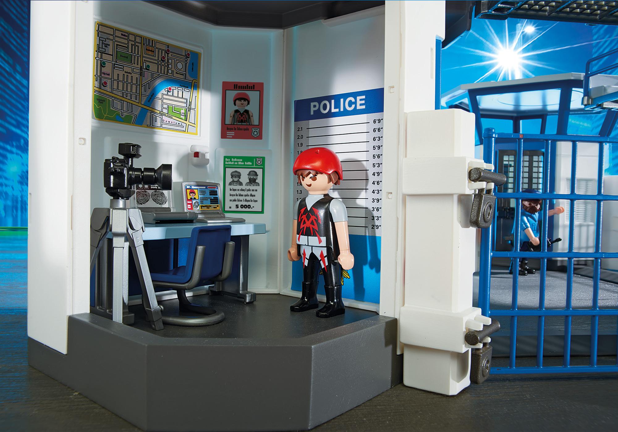 commissariat de police avec prison playmobil