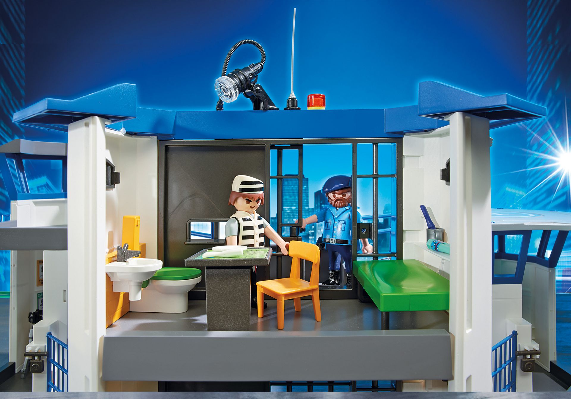 PLAYMOBIL Police Headquarters with Prison Action Figure 6919 for sale online 
