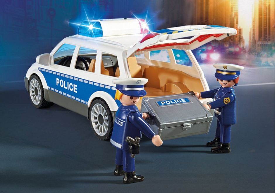 Playmobil City Acción 6920 coche de policía con efectos de luz y sonido 