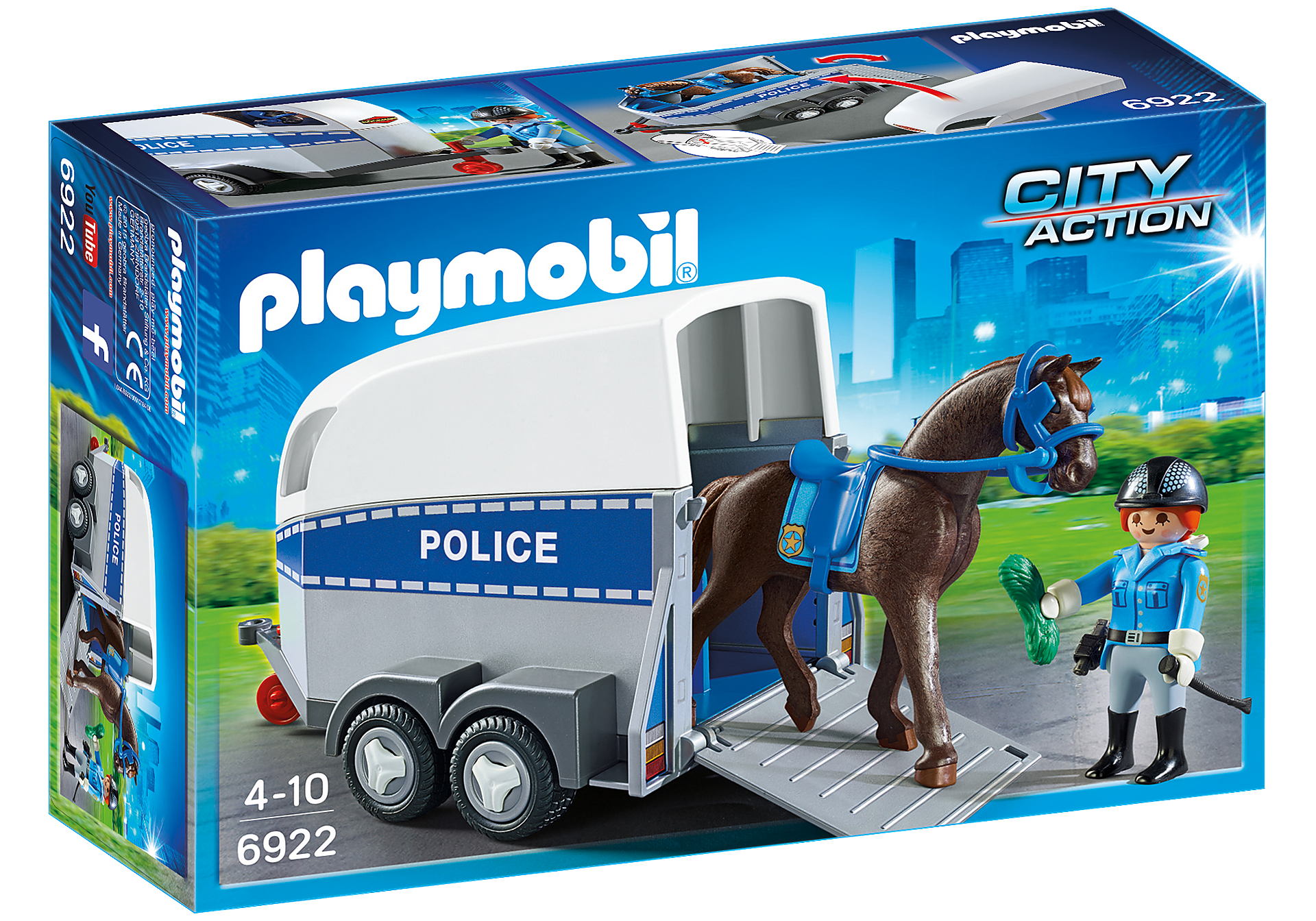 6922 Police with Horse and Trailer zoom image2