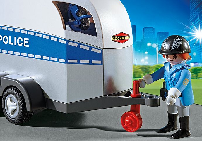PLAYMOBIL Polizei-Pferdeanhänger: Für spannende Pferde-Einsätze!