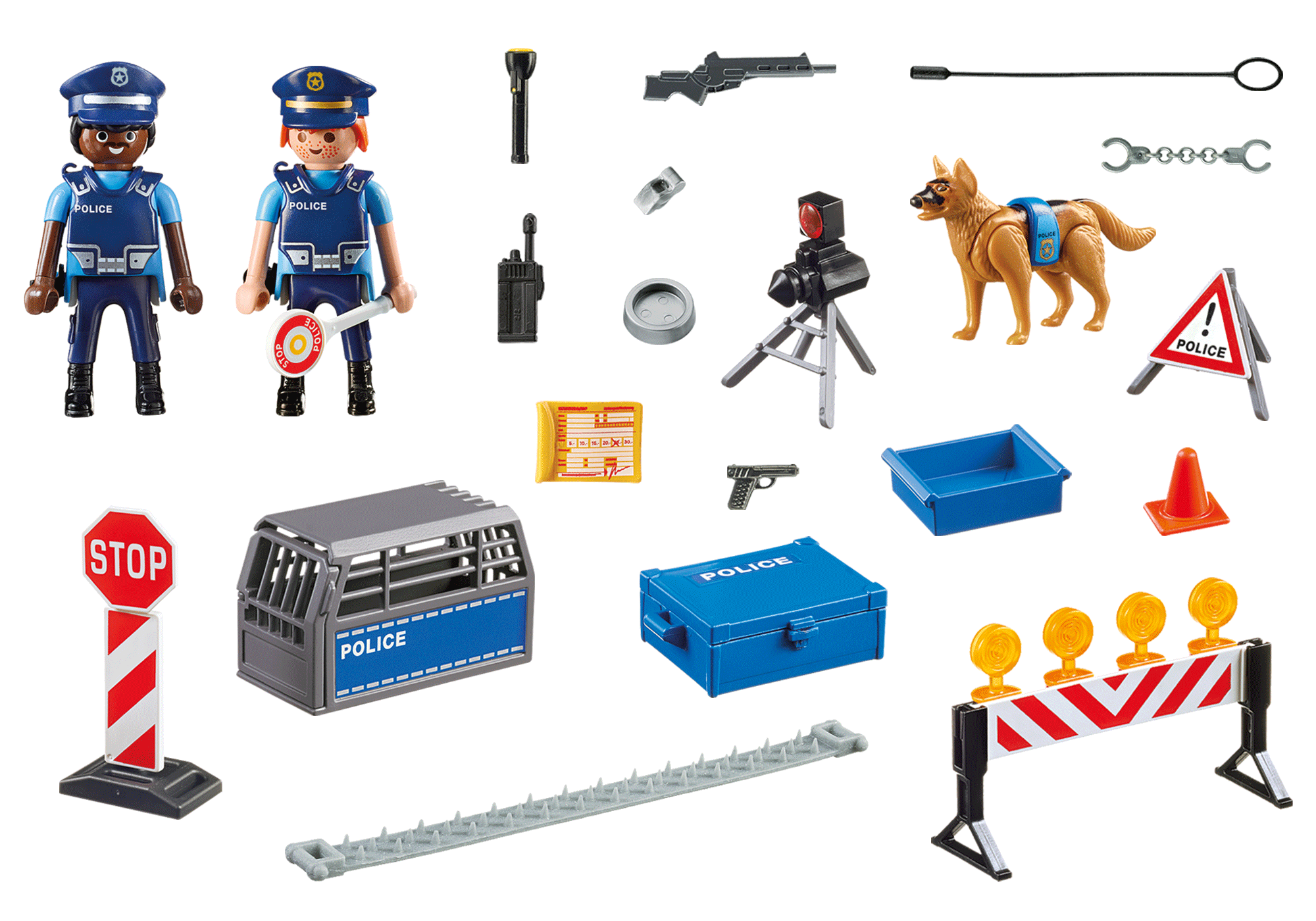 playmobil police roadblock