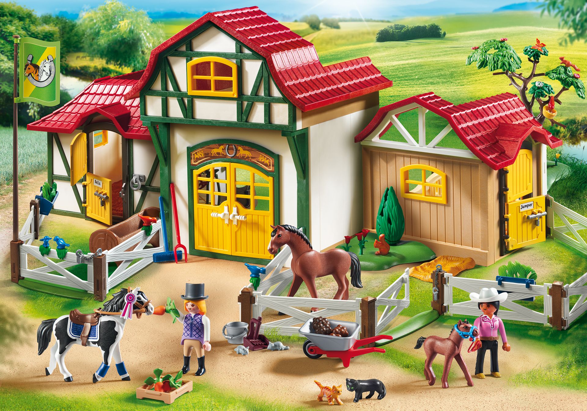 Playmobil Animals Horse Pony Brown Tan to horse farm/pony 