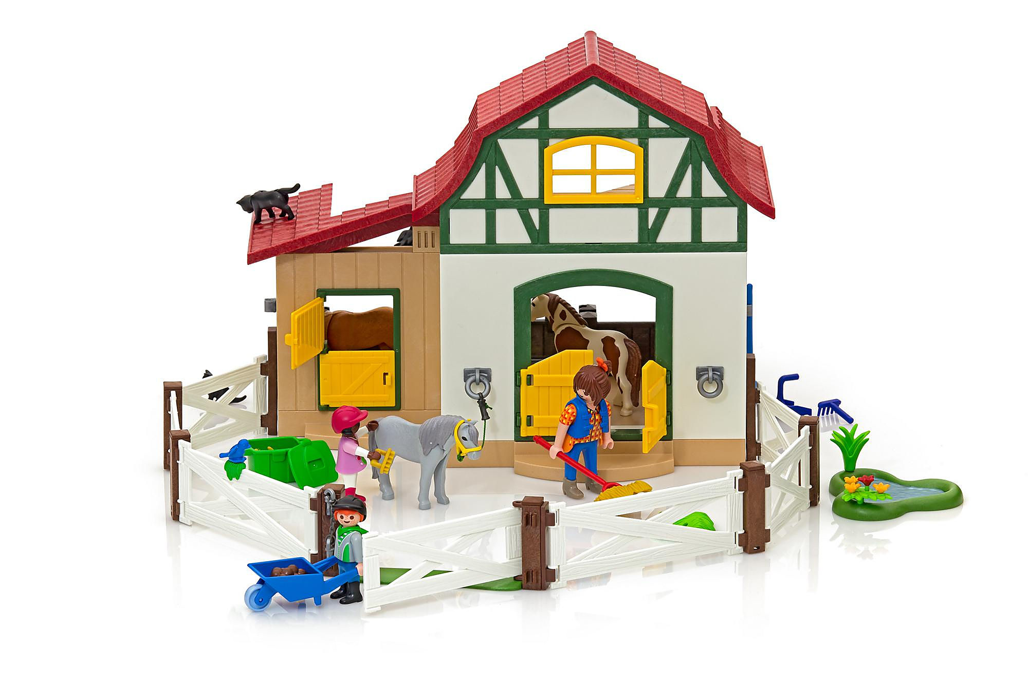 Playmobil 6927 Country Pony Farm With 2 Pony Stalls And Storage Loft