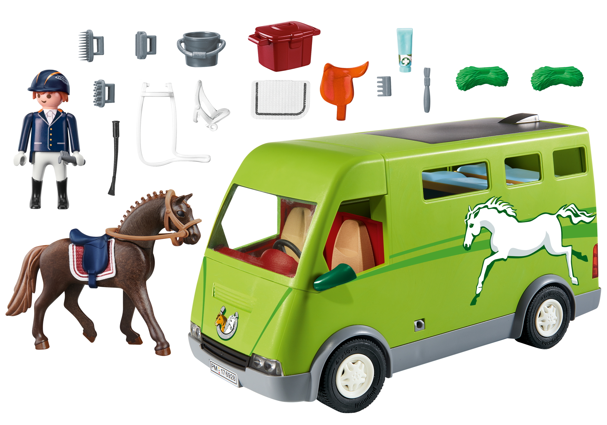 playmobil voiture et van chevaux