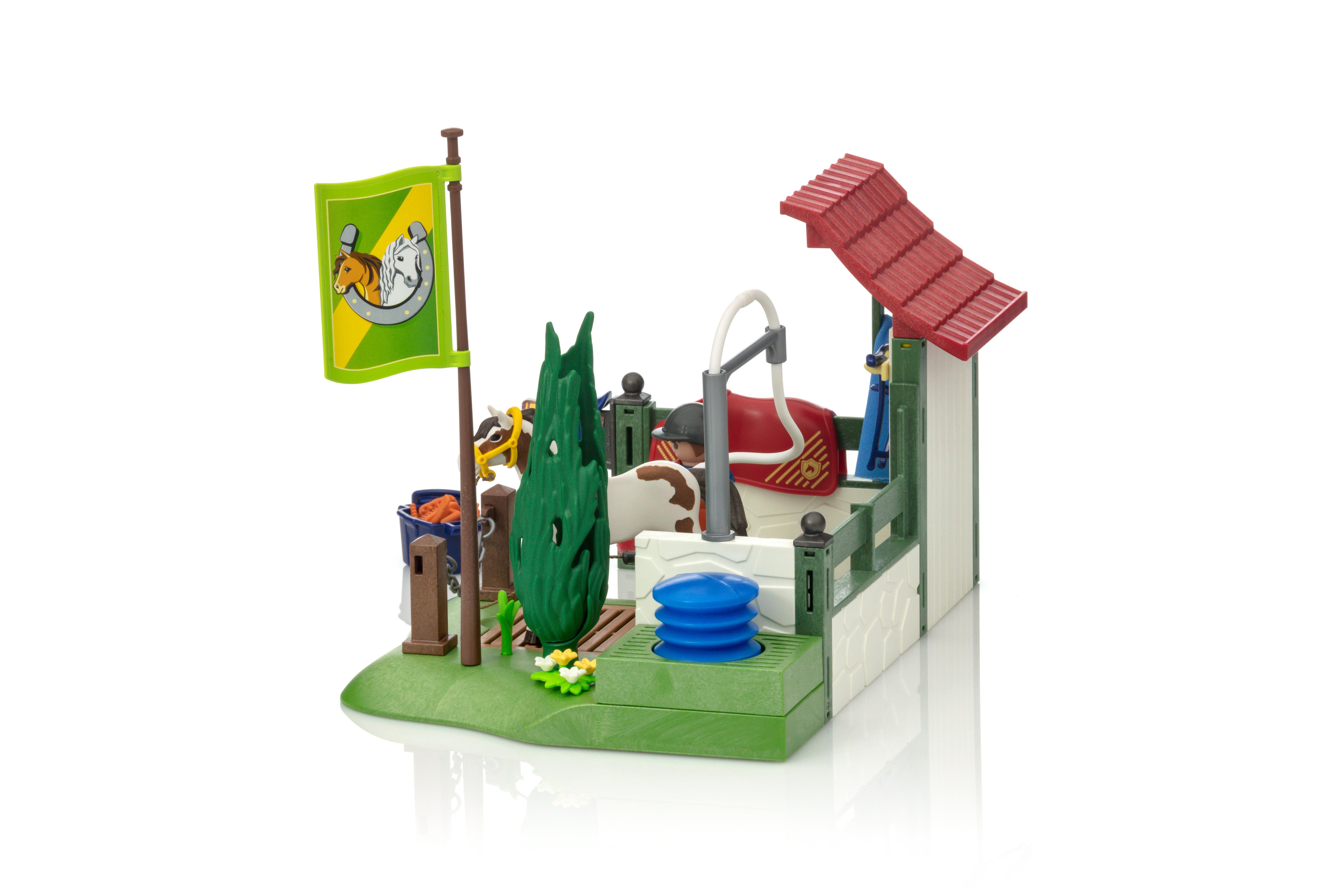 playmobil horse washing station