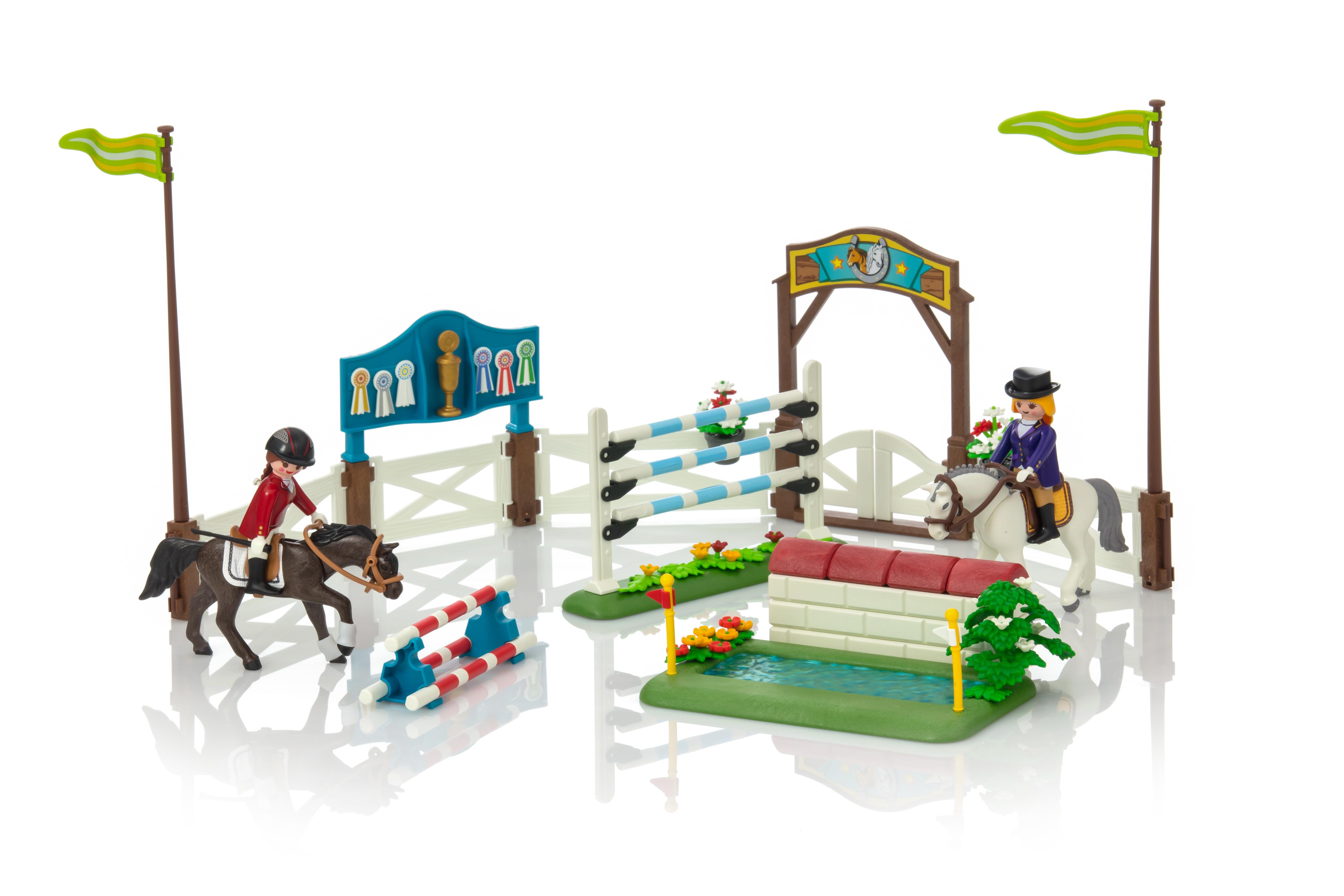 playmobil horse jumping set