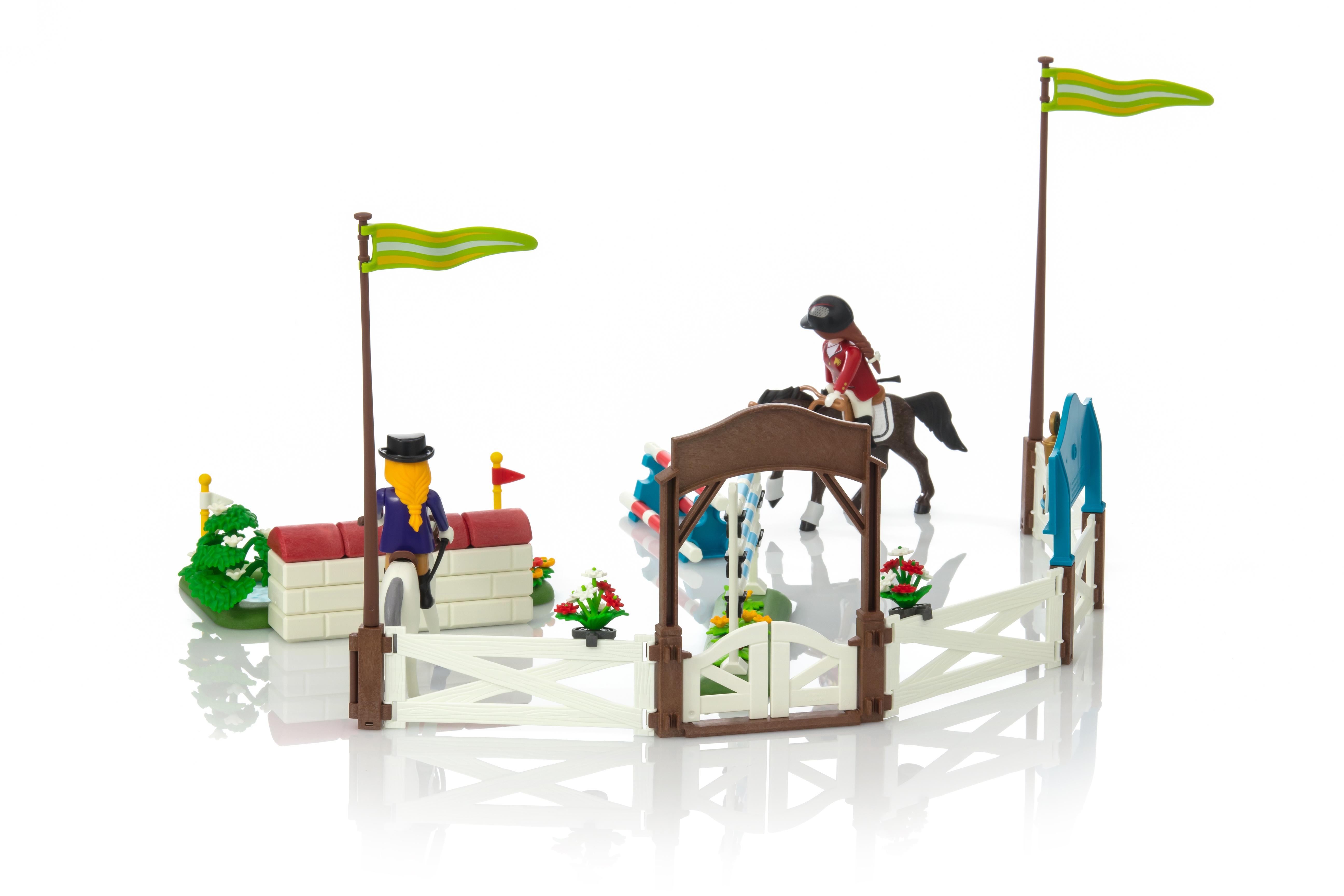 playmobil horse jumping set