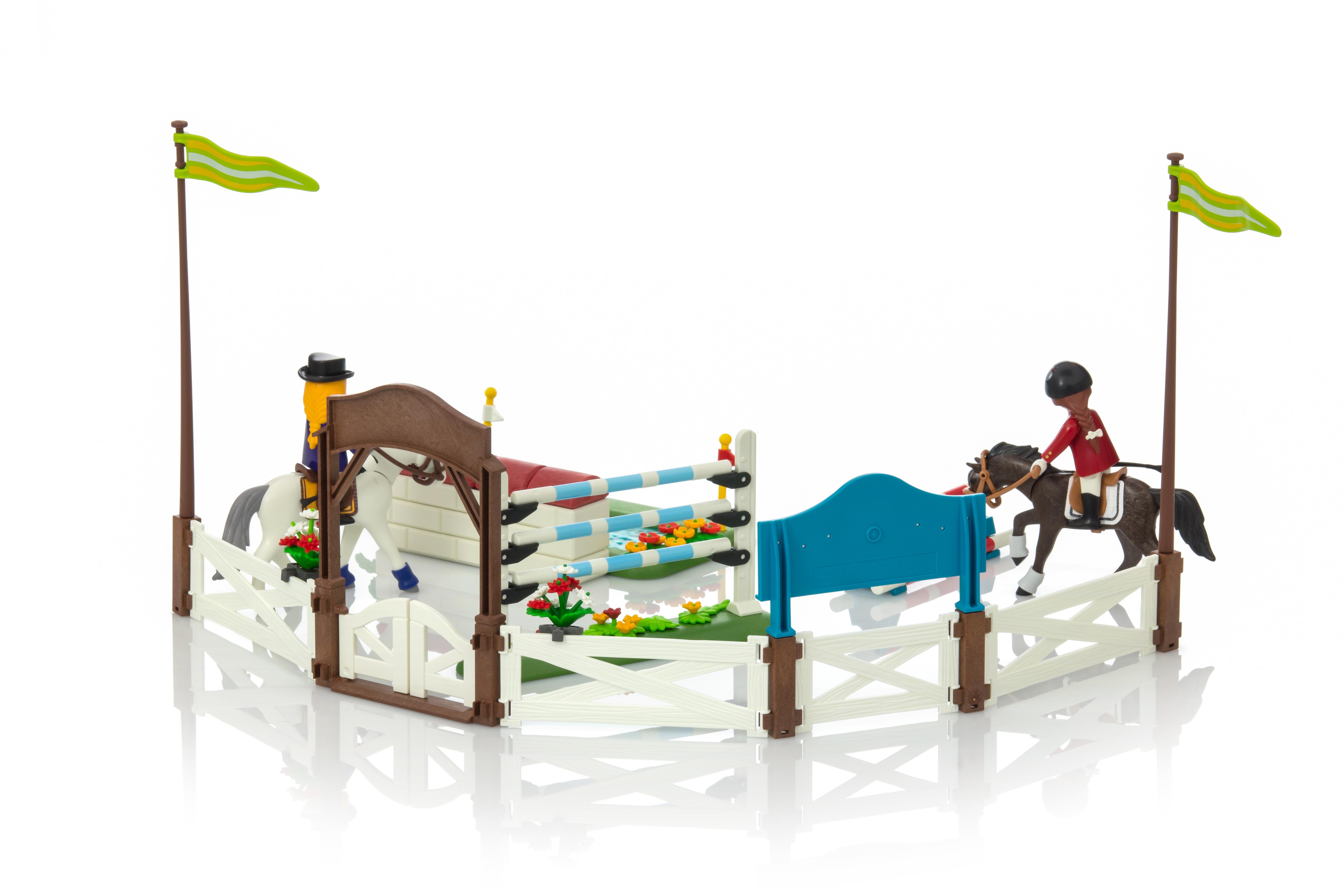 playmobil horse jumping set