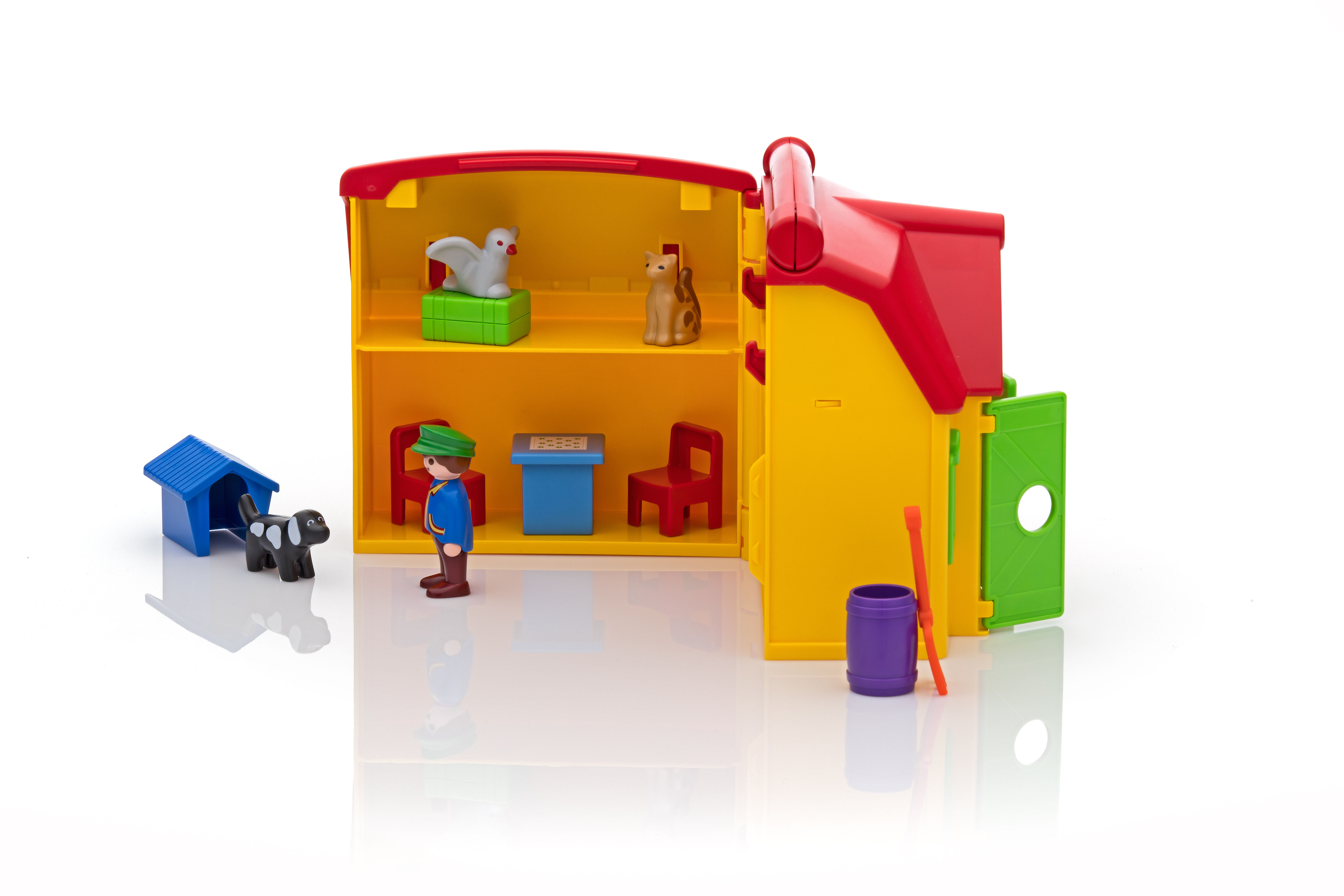 Jouet ferme transportable avec animaux - 6962 PLAYMOBIL : le jouet à Prix  Carrefour