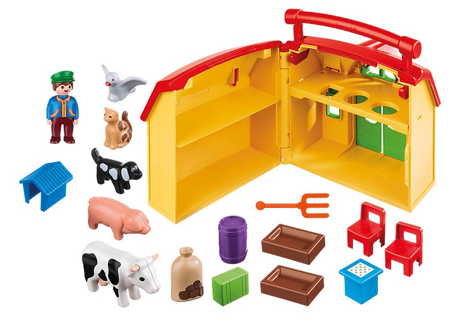 Ferme transportable avec animaux - 6962