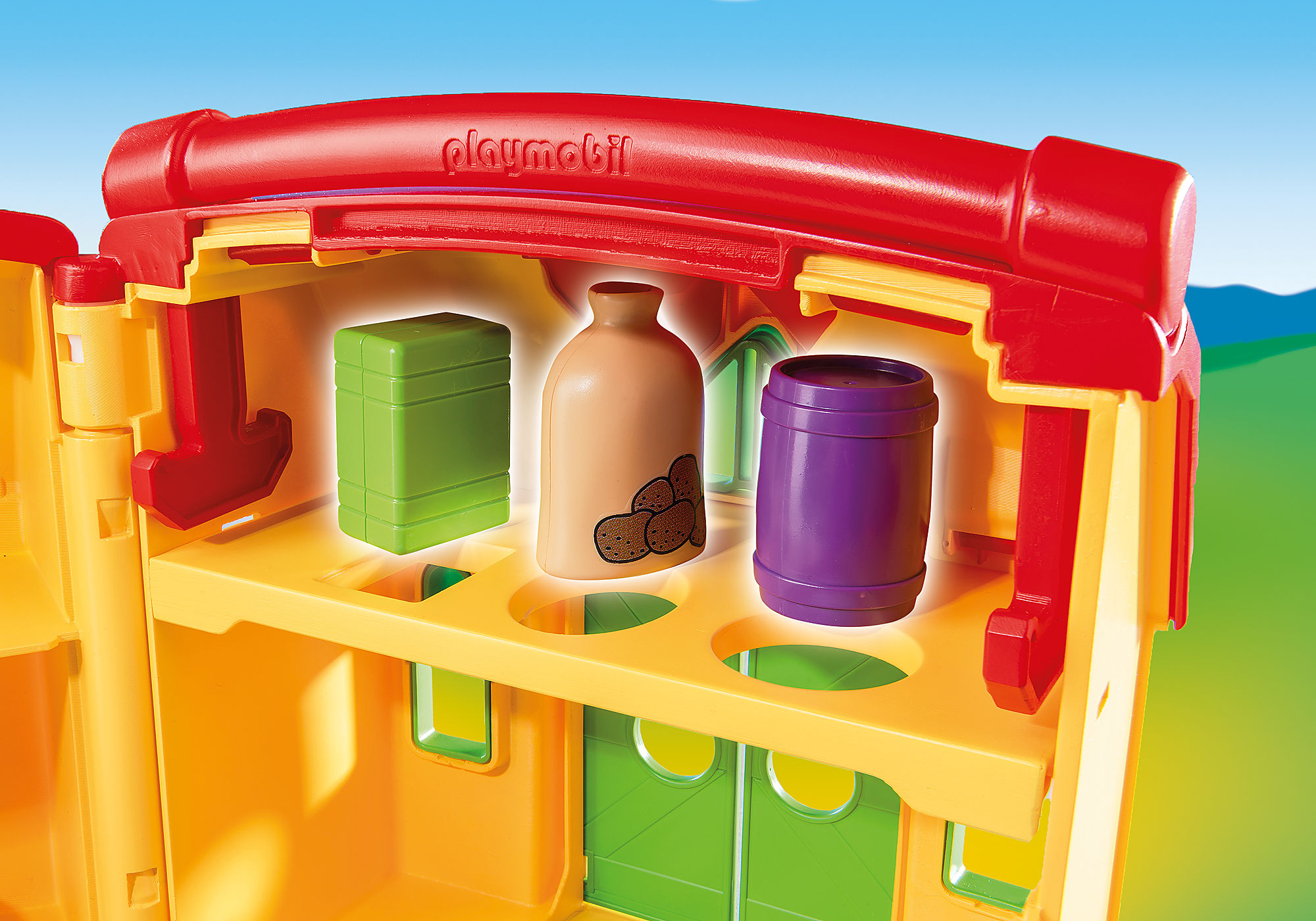 Playmobil® 1.2.3 - Ferme transportable avec animaux - 6962