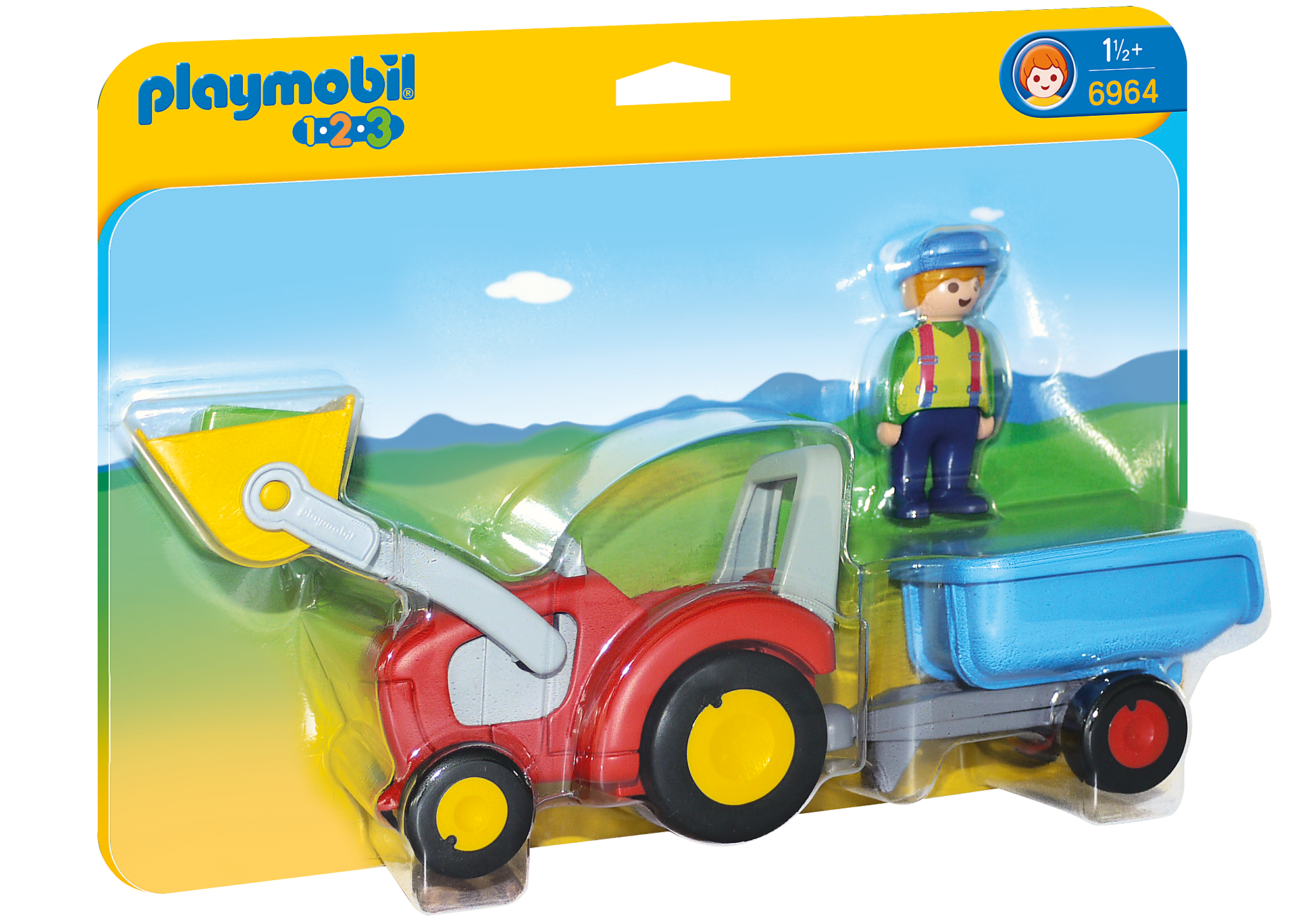Playmobil n° 3066 - Fermier tracteur citerne - boite boxed - Ouvert