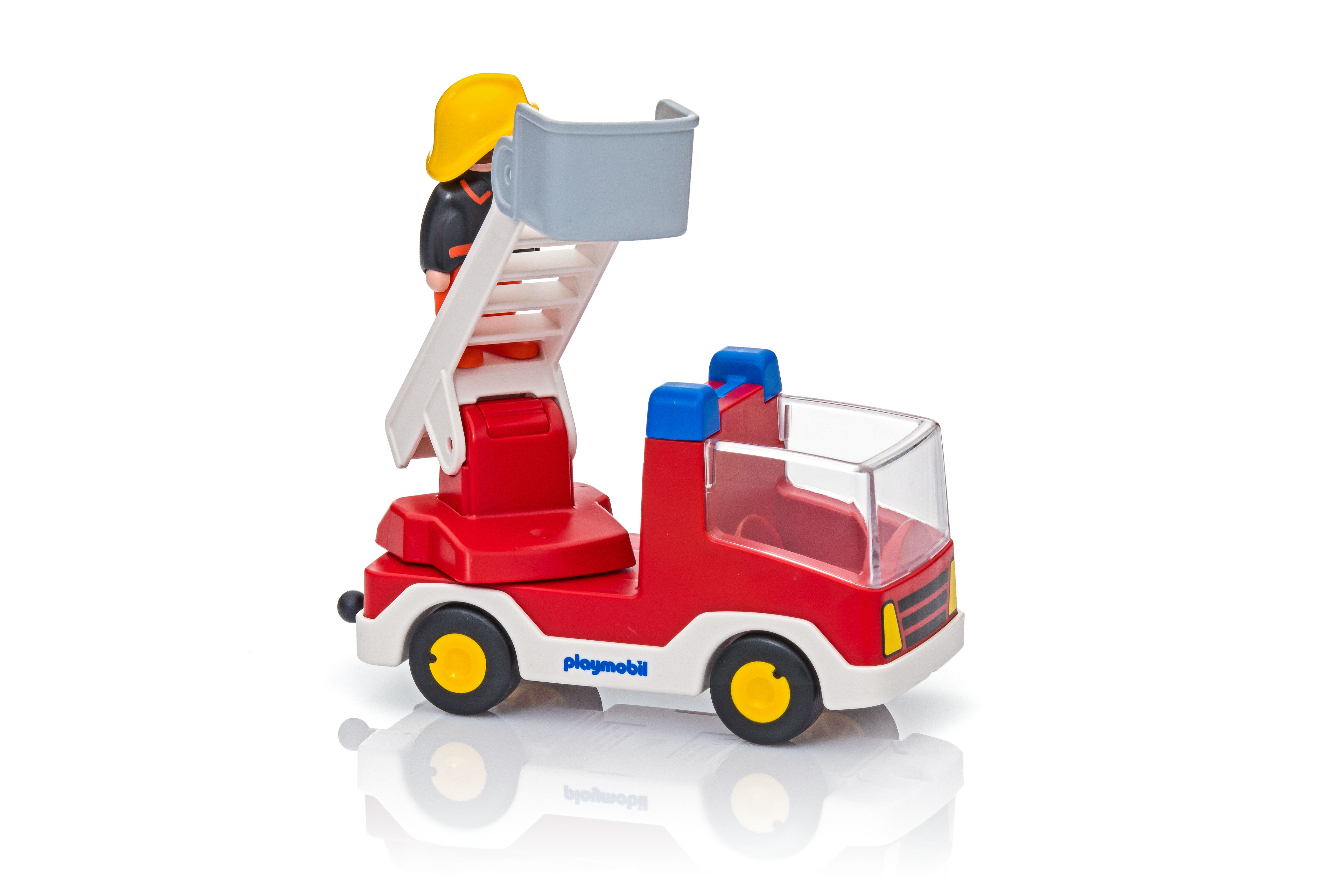 Playmobil® 1.2.3 - Camion de pompier avec échelle pivotante - 6967 -  Playmobil® 1.2.3