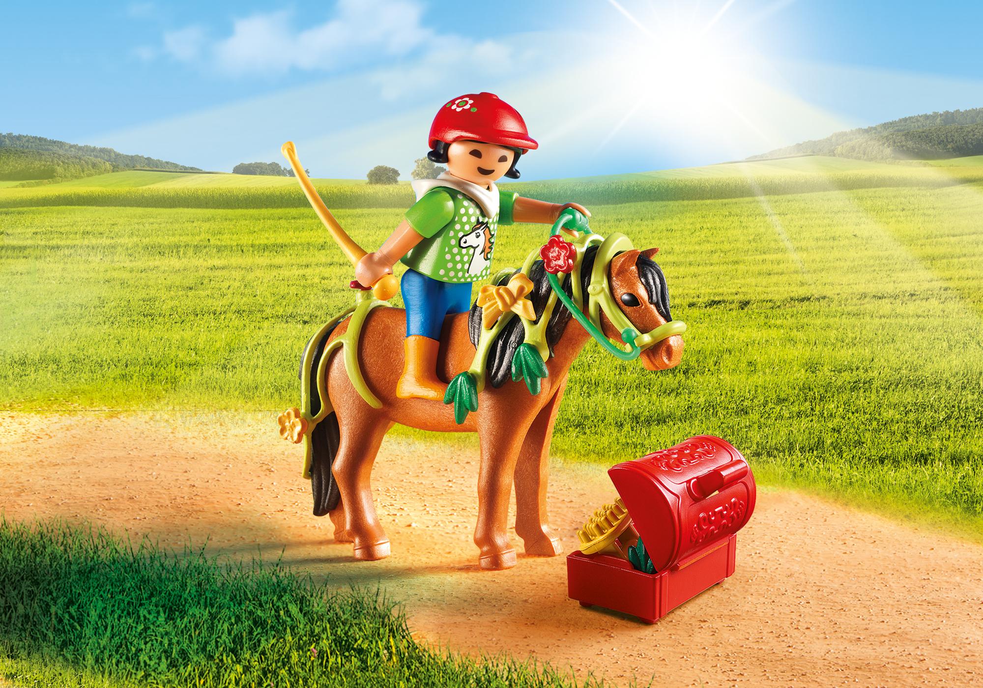 6968 Poney &agrave; d&eacute;corer Fleur 