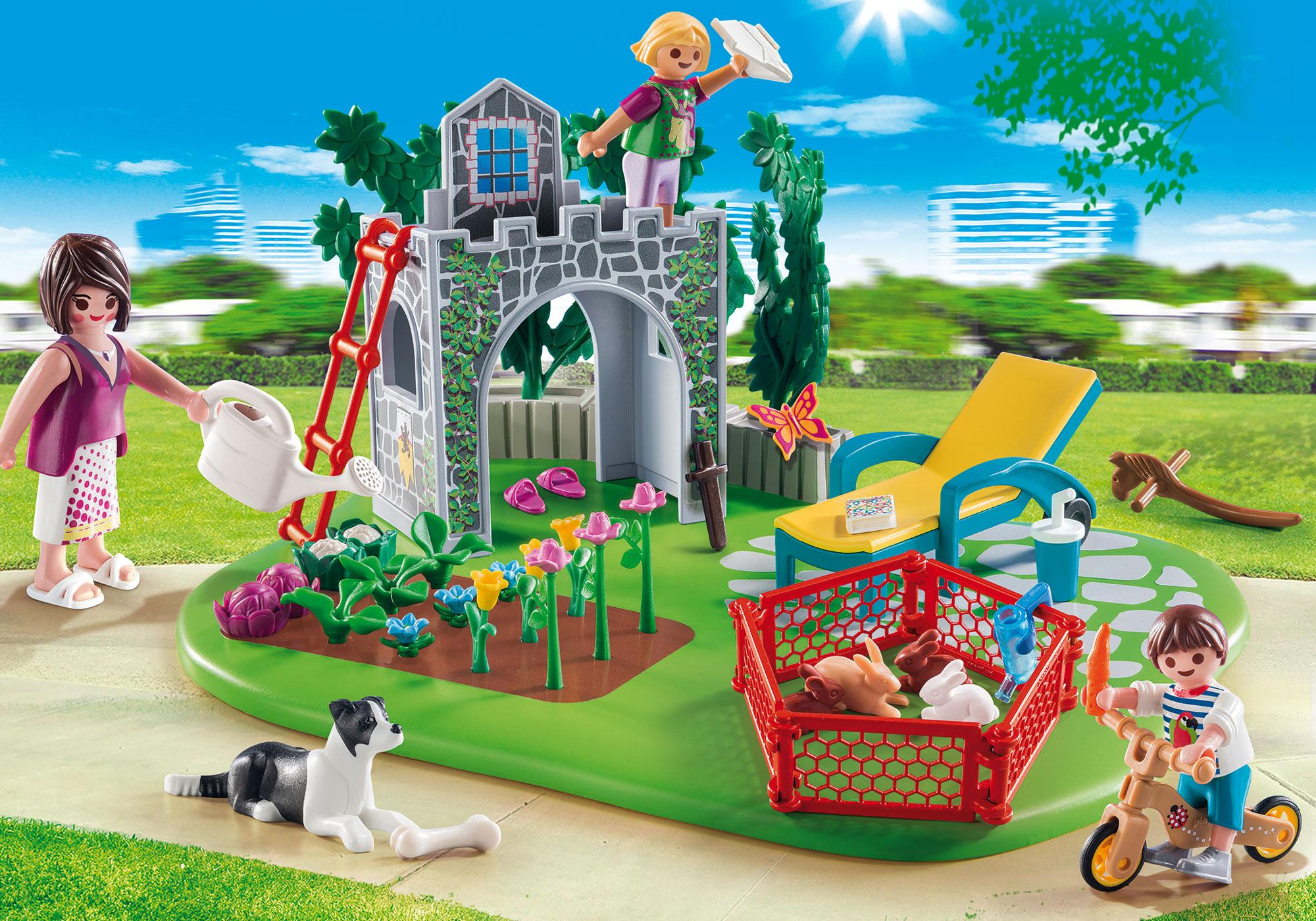 playmobil jardin de jeux