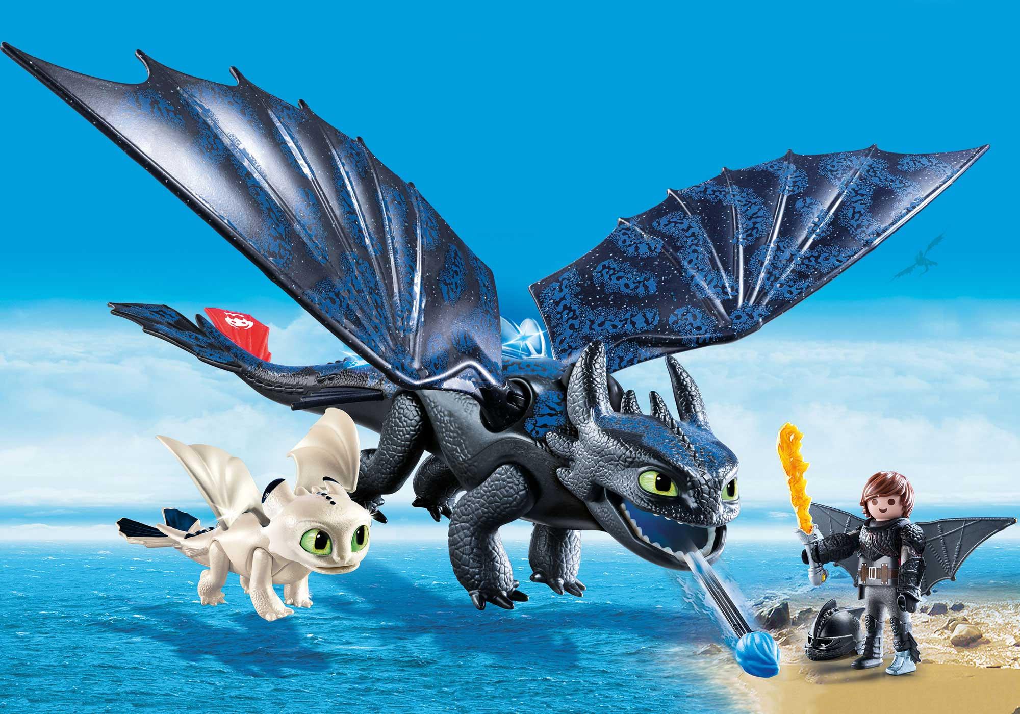 playmobil hiccup & toothless