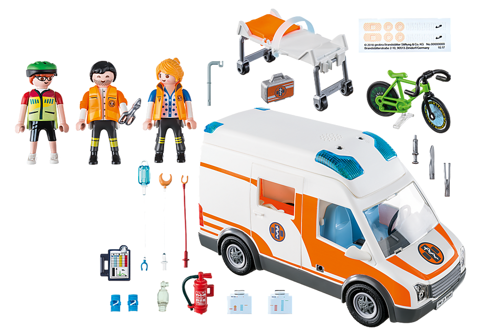 70049 Ambulance en ambulanciers detail image 3
