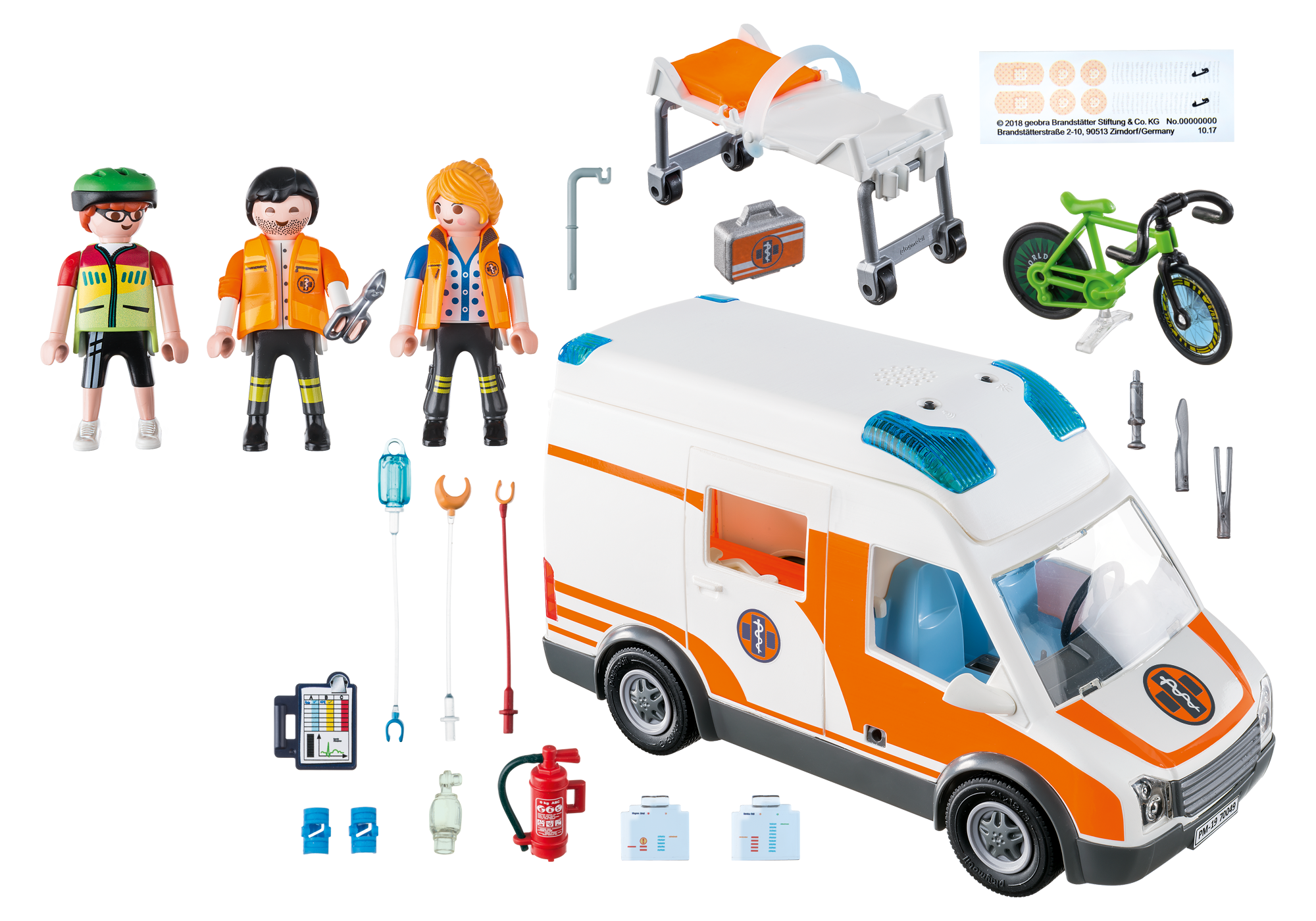+ City Life 70049 Ambulancia con Luces Talla Única Playmobil City Life: Gran Hospital Set Juguetes Multicolor A Partir De 4 Años 70190