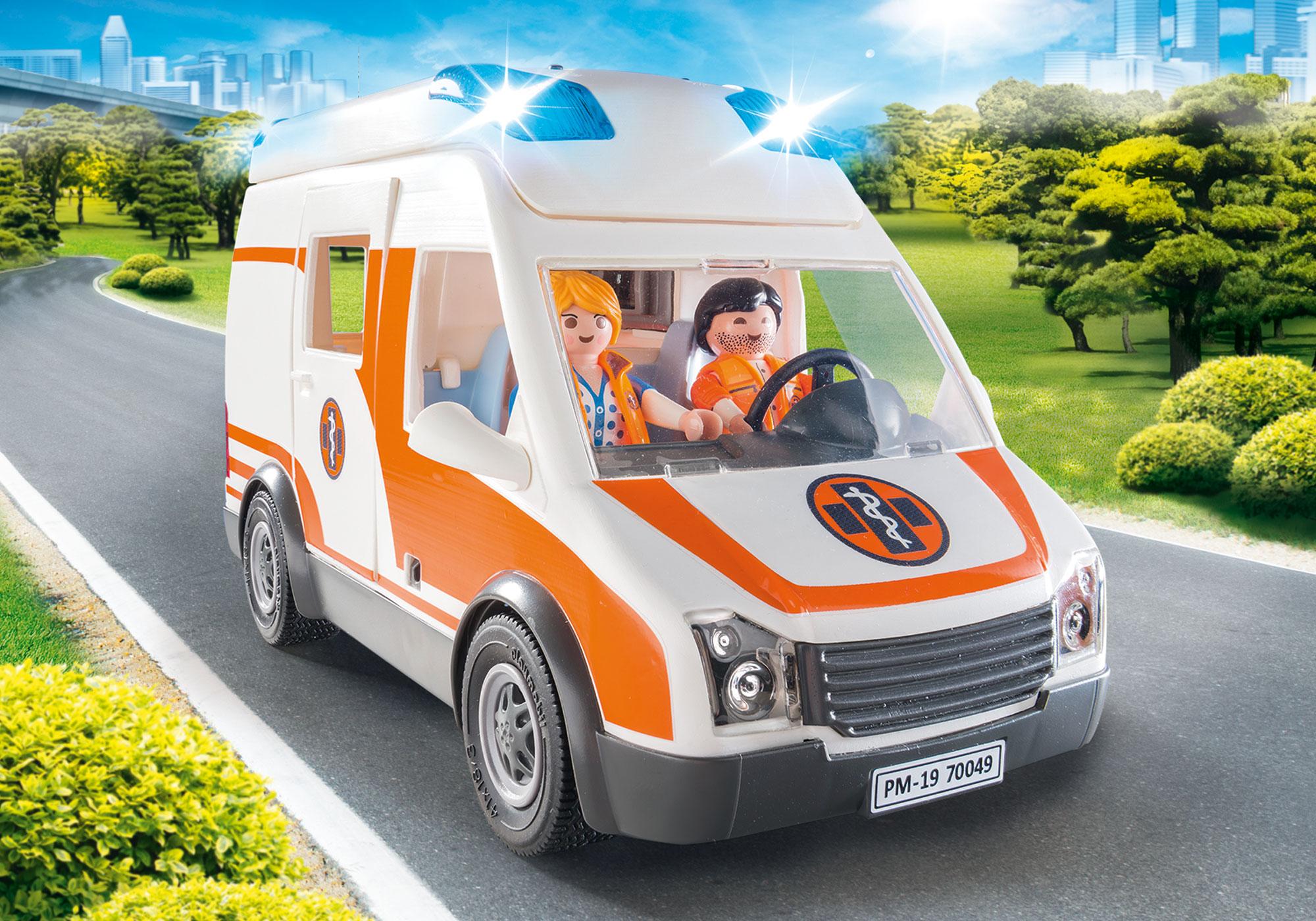 playmobil ambulance car