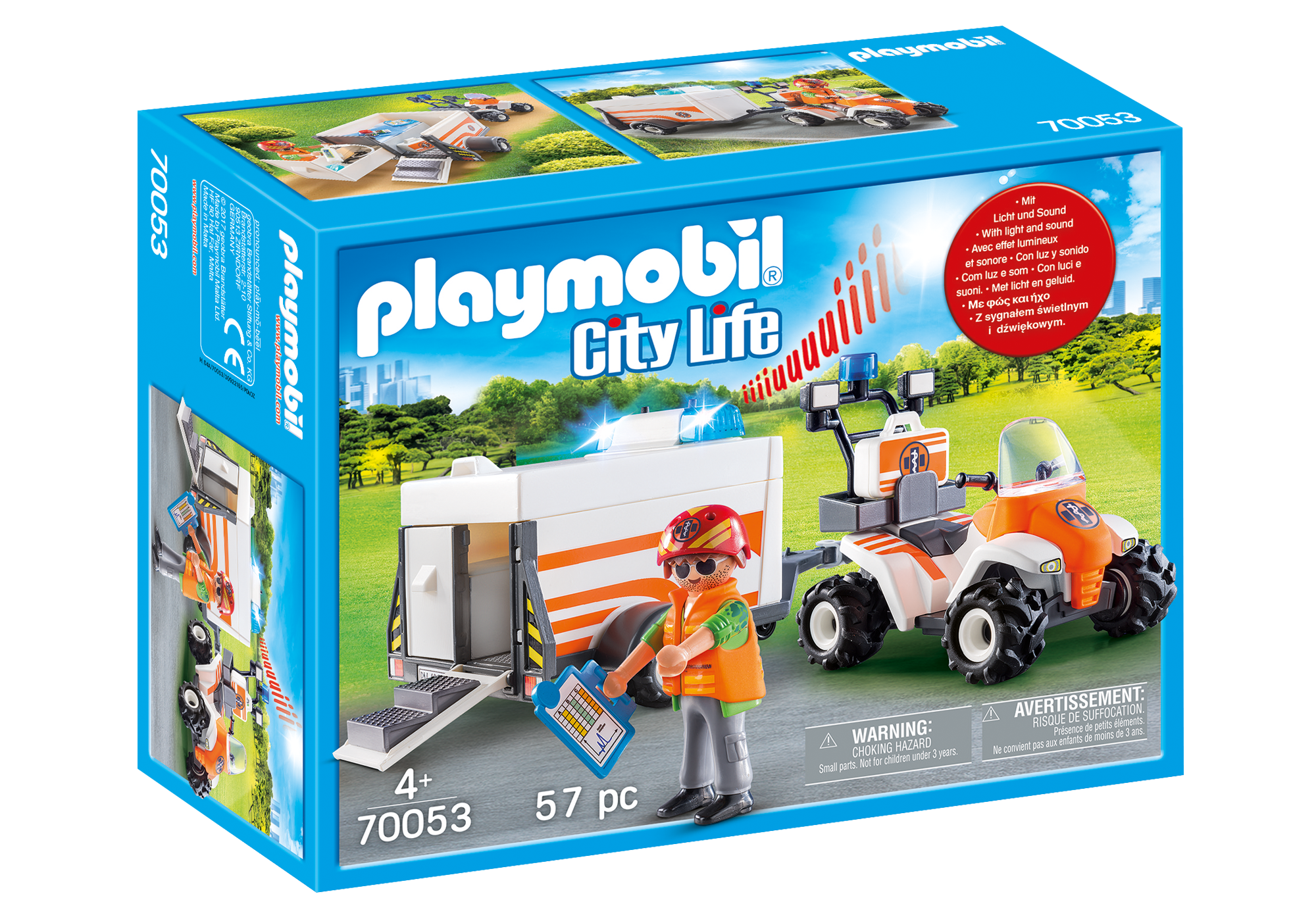 playmobil city action quad
