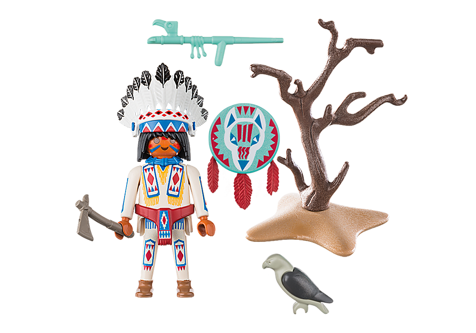 70062 Chef de tribu amérindienne detail image 3