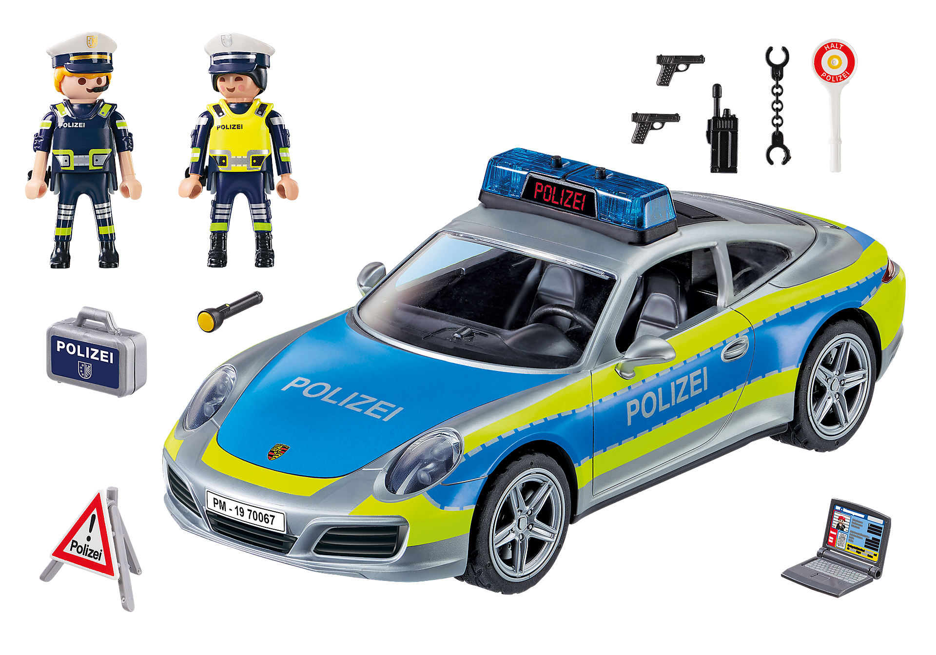 70067 Porsche 911 Carrera 4S Politie - grijs zoom image3