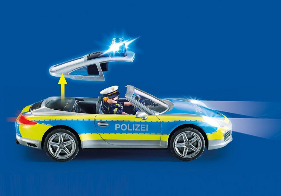 Polizeiauto  Porsche GT3 Pull &speed mit Licht und Sound M1:43 