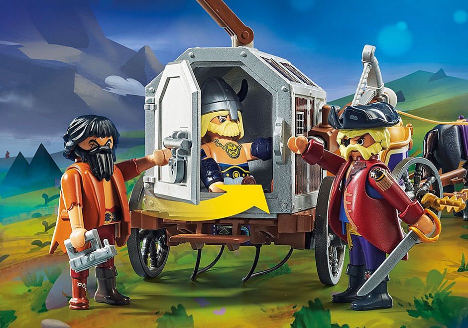 70073 PLAYMOBIL:THE MOVIE Charlie with Prison Wagon detail image 5
