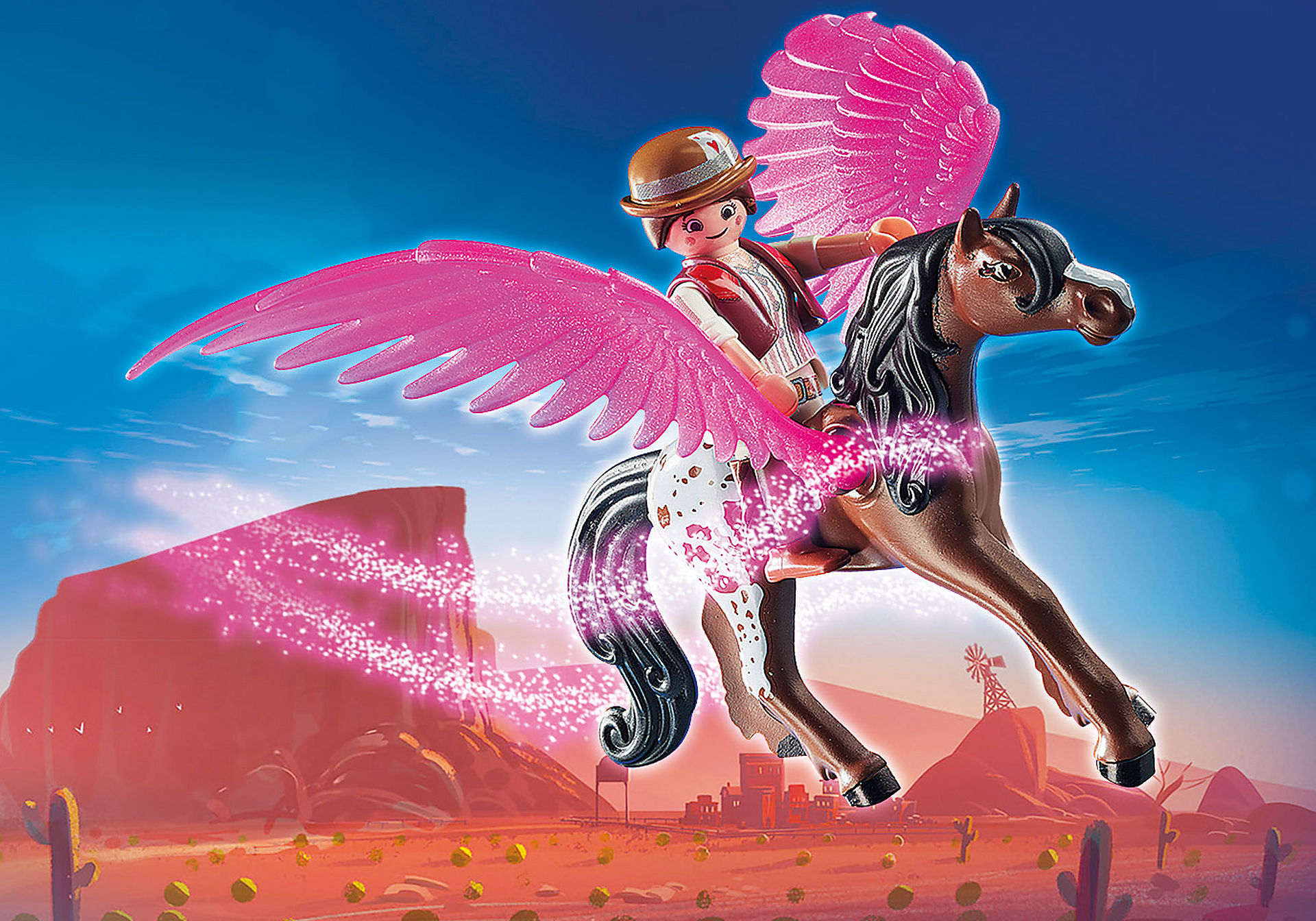 70074 PLAYMOBIL:THE MOVIE Marla and Del with Flying Horse zoom image4