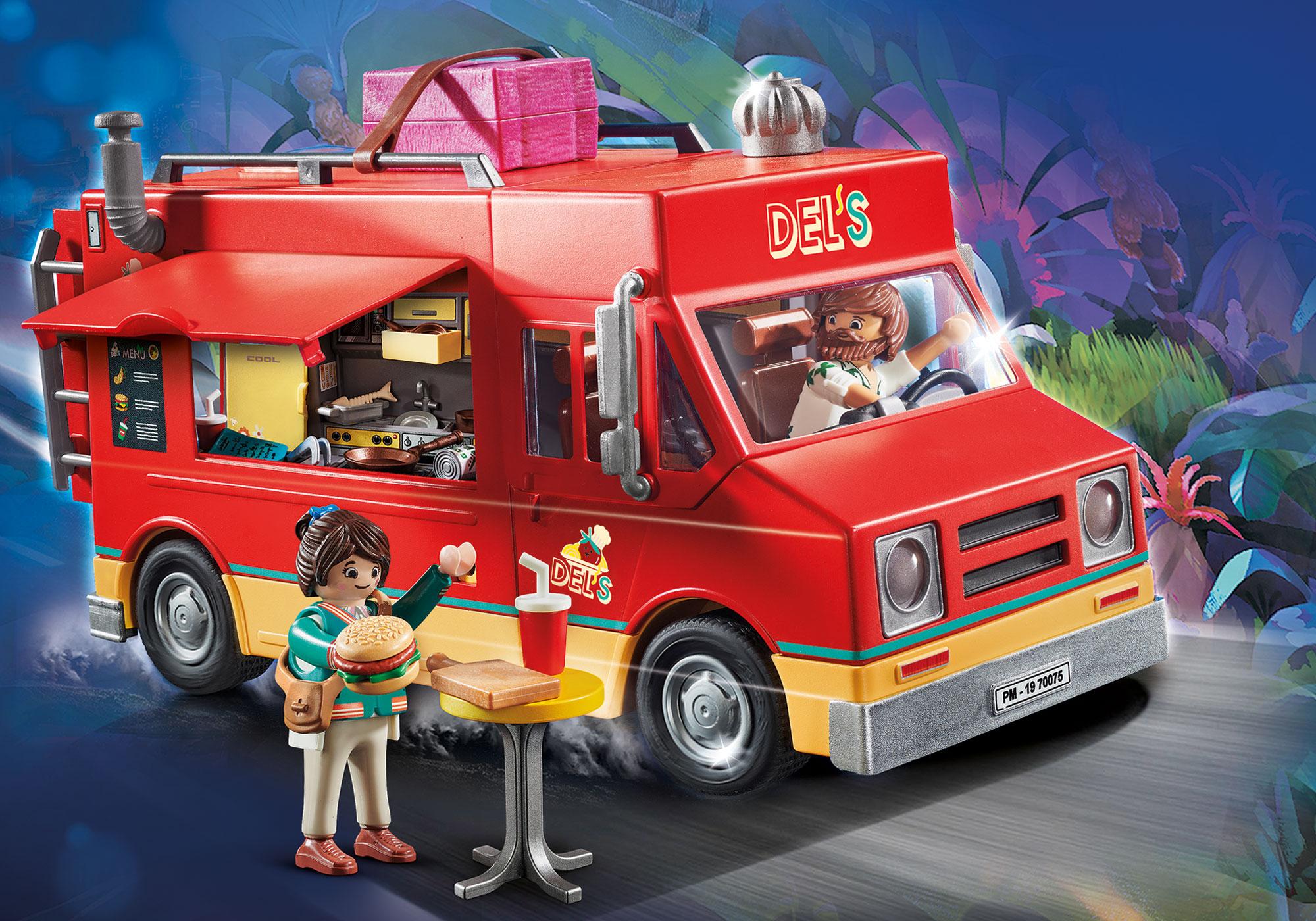 70075_product_detail/PLAYMOBIL: THE MOVIE Food Truck Del 